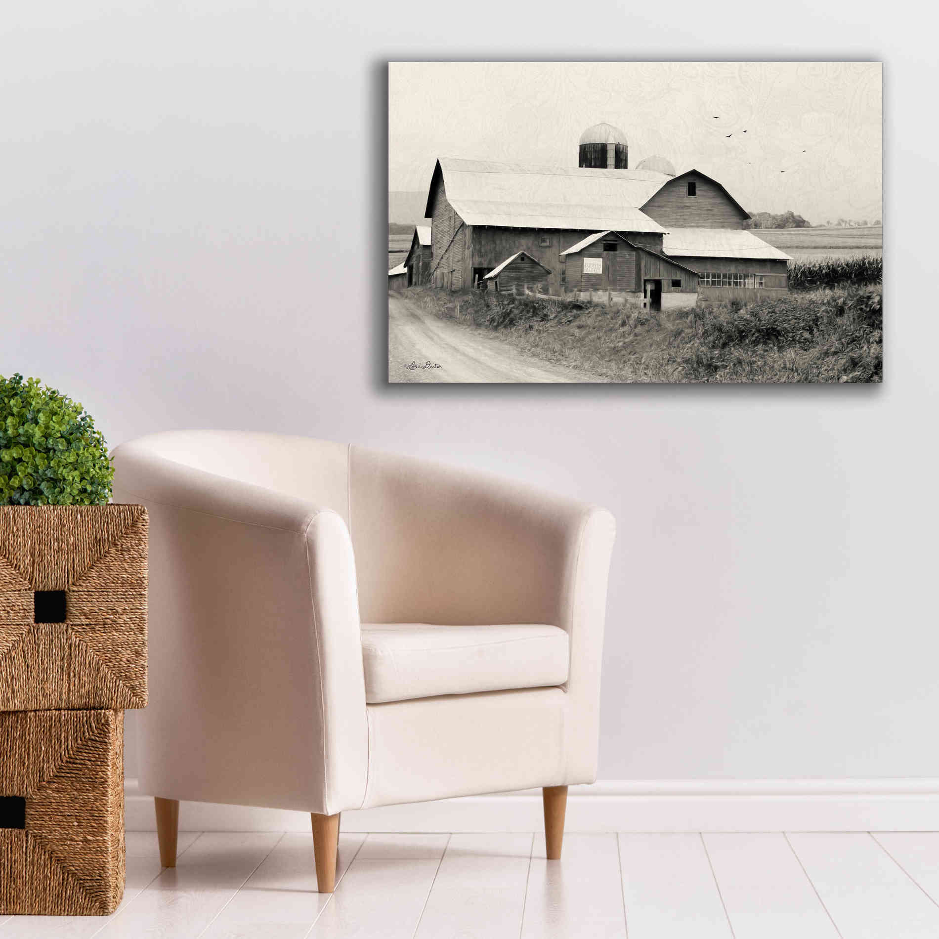 'Rural Charm' by Lori Deiter, Canvas Wall Art,40 x 26