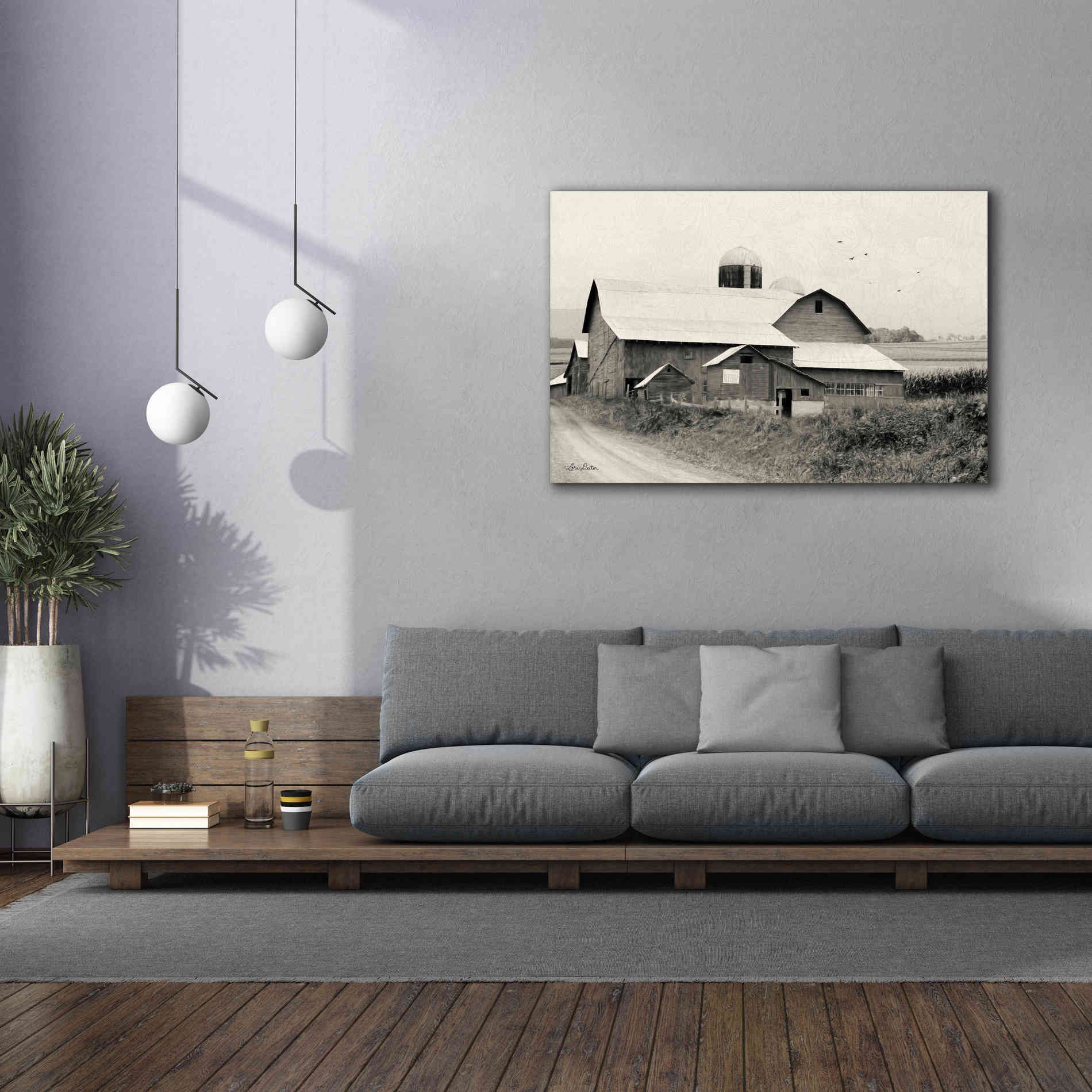 'Rural Charm' by Lori Deiter, Canvas Wall Art,60 x 40