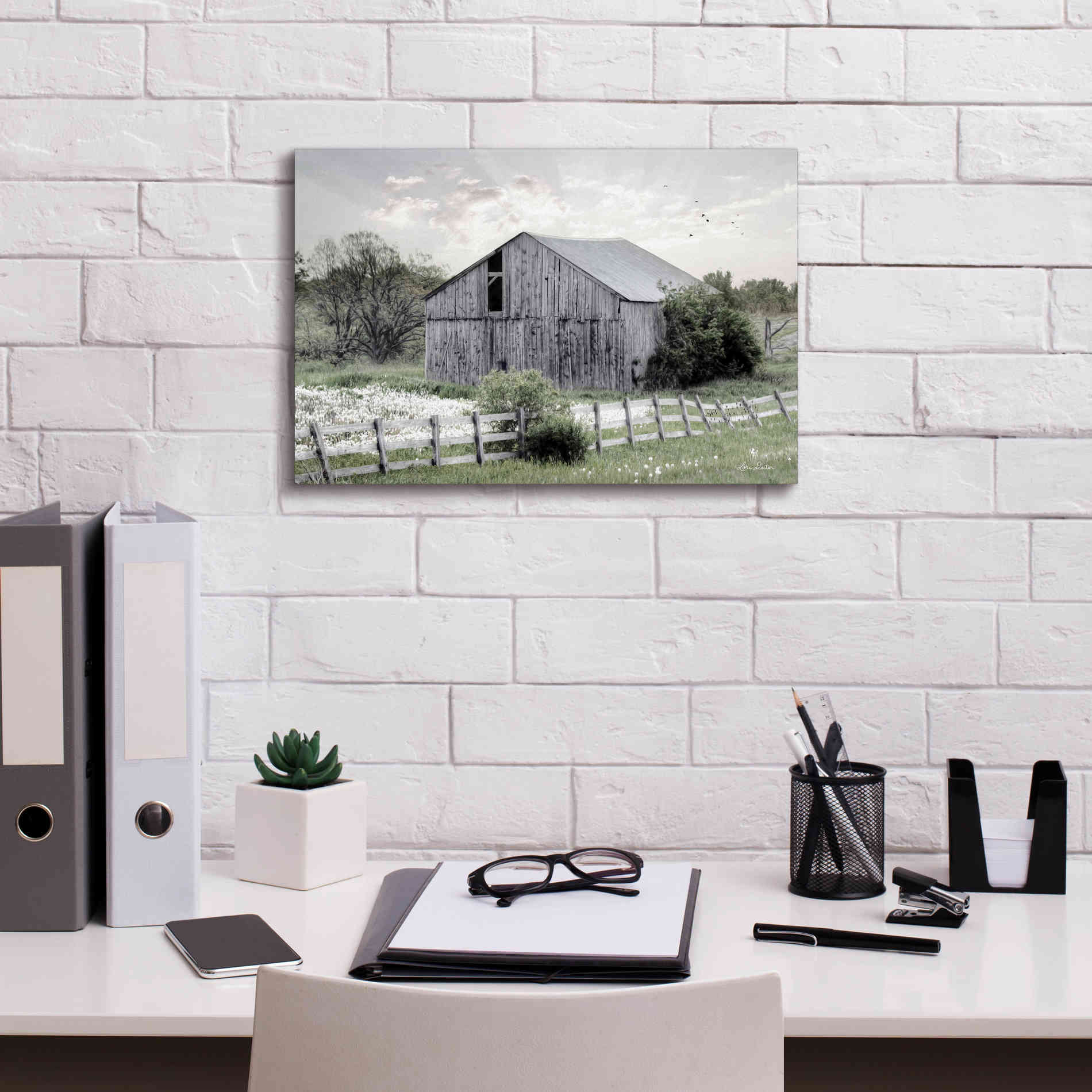'Barnsville Barn' by Lori Deiter, Canvas Wall Art,18 x 12
