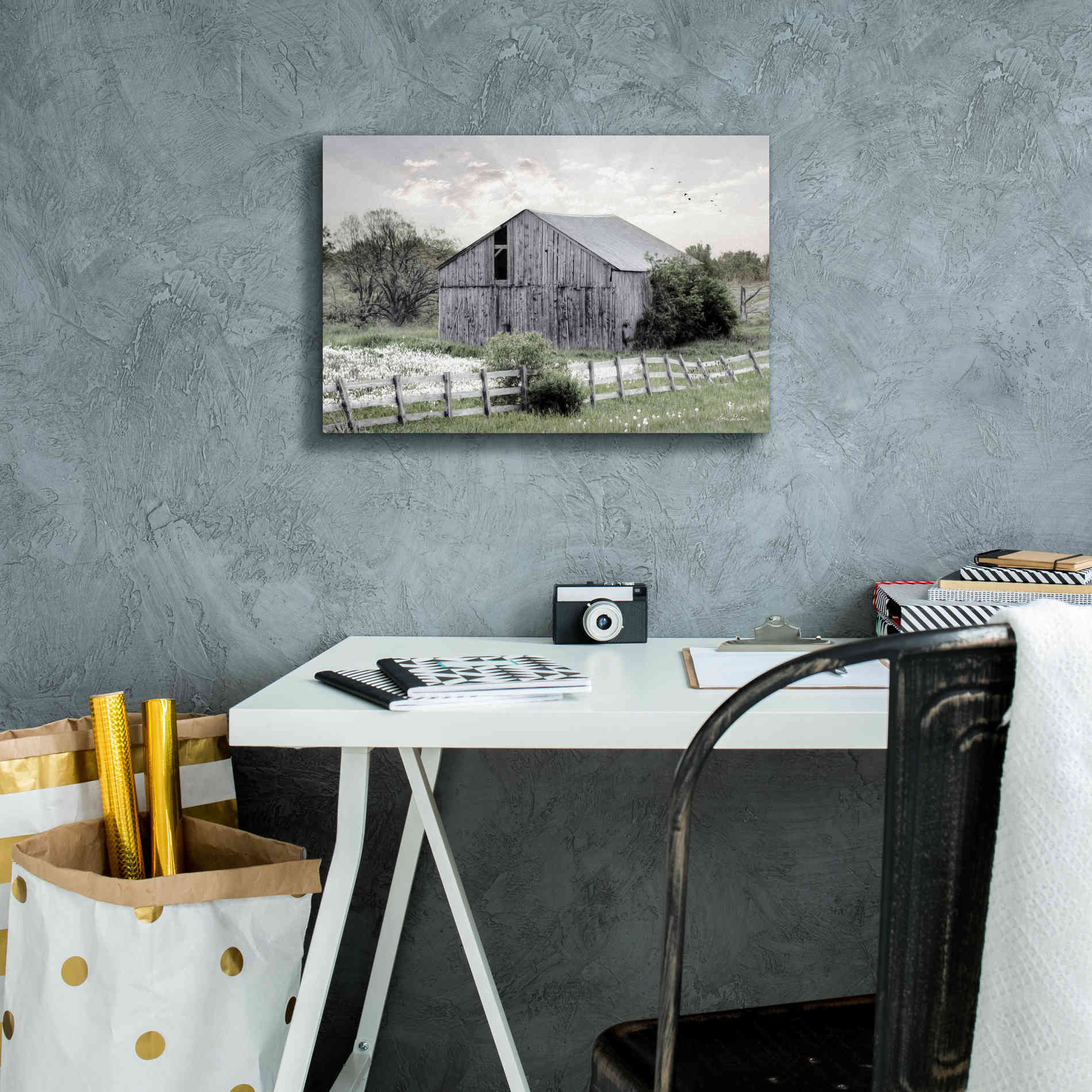 'Barnsville Barn' by Lori Deiter, Canvas Wall Art,18 x 12