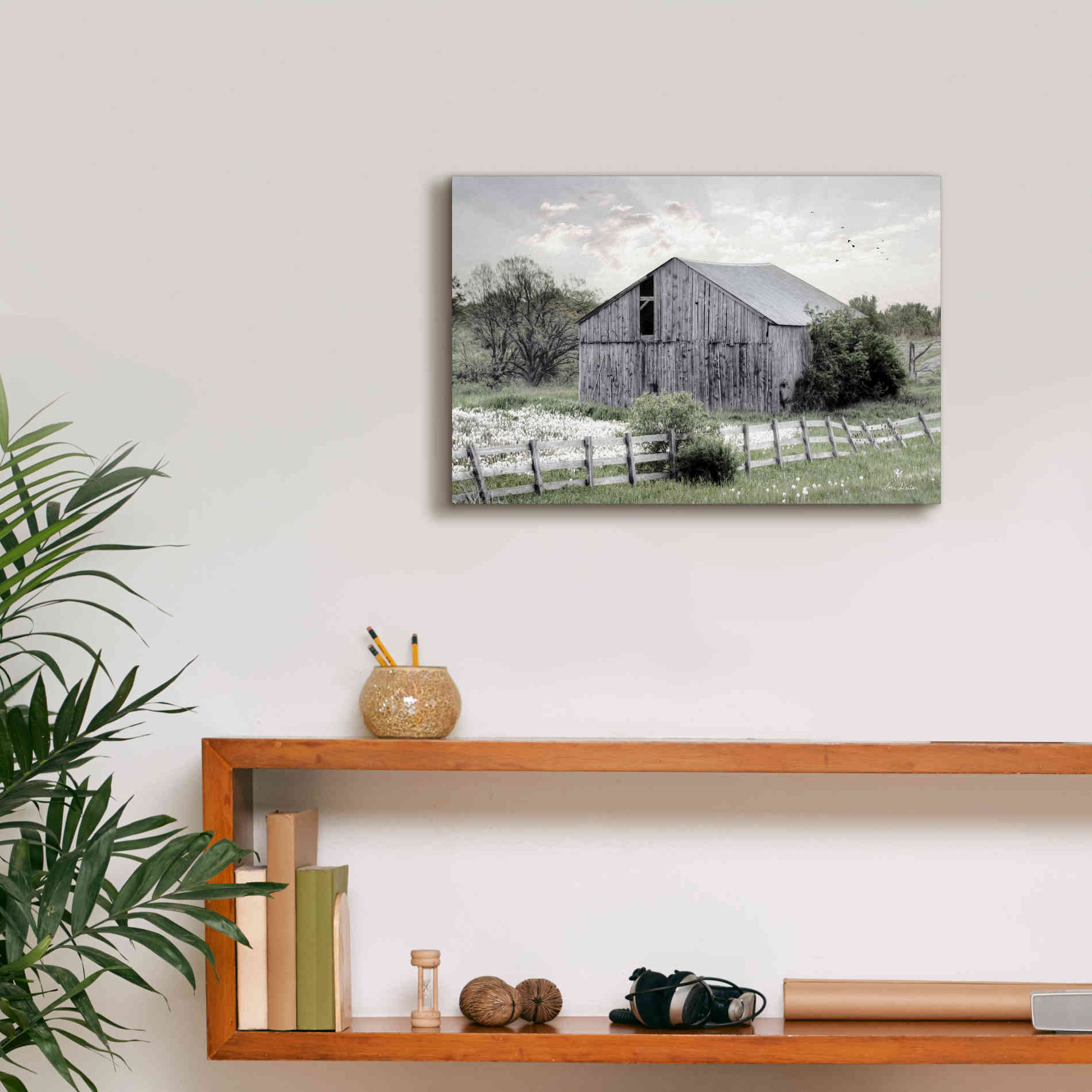 'Barnsville Barn' by Lori Deiter, Canvas Wall Art,18 x 12