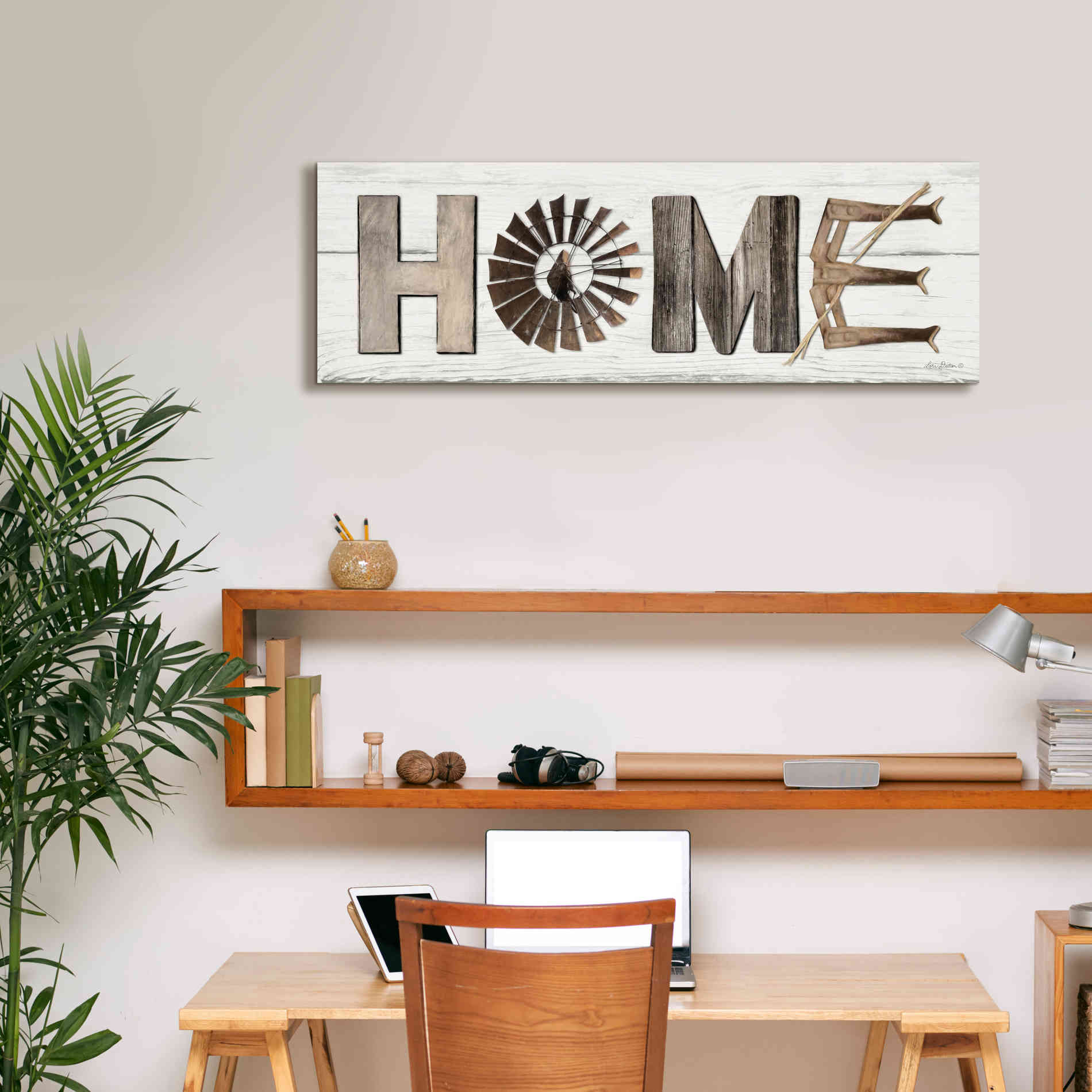 'Rustic Home II' by Lori Deiter, Canvas Wall Art,36 x 12