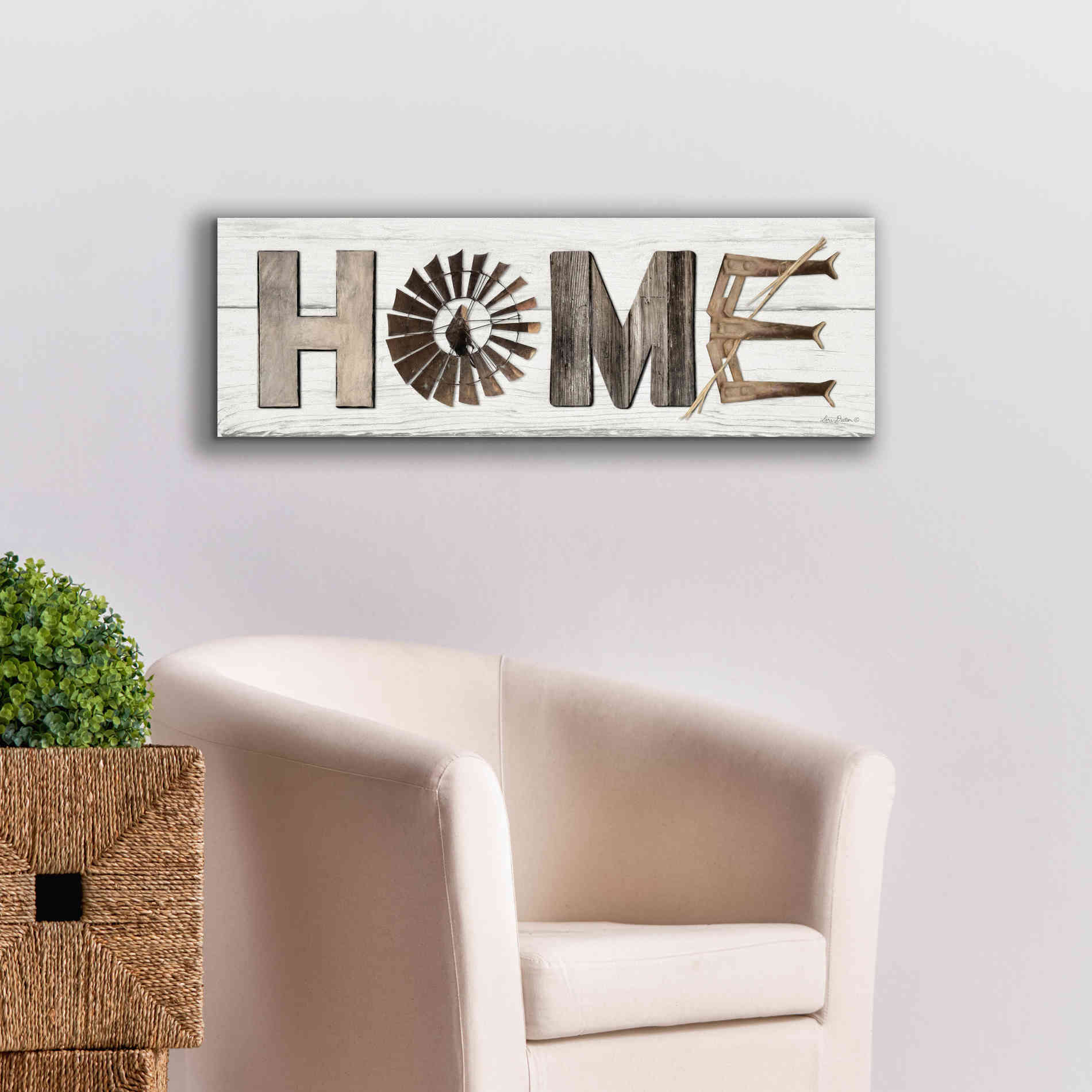 'Rustic Home II' by Lori Deiter, Canvas Wall Art,36 x 12