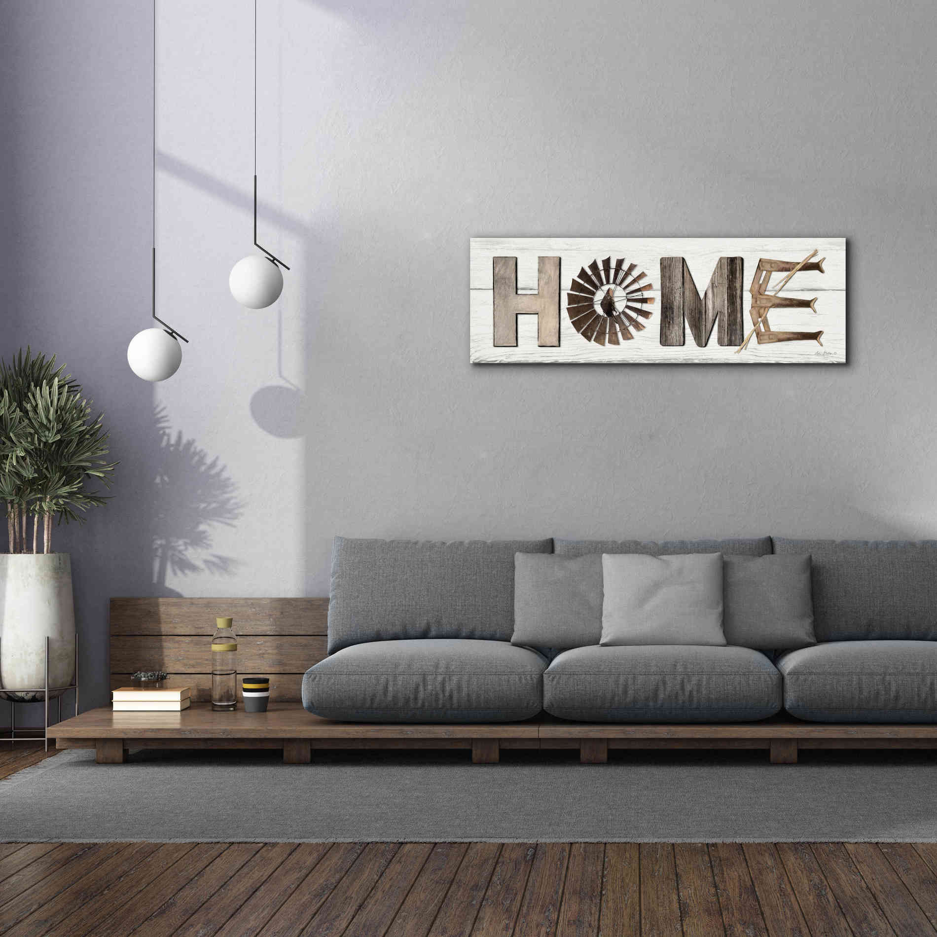 'Rustic Home II' by Lori Deiter, Canvas Wall Art,60 x 20