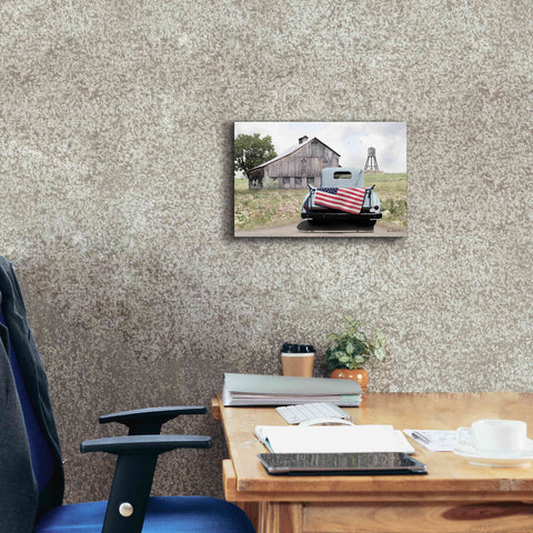 Image of 'American Tailgating' by Lori Deiter, Canvas Wall Art,18 x 12