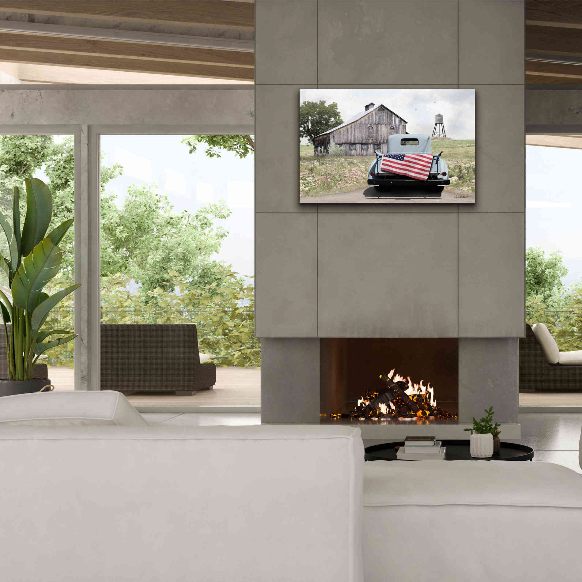 'American Tailgating' by Lori Deiter, Canvas Wall Art,40 x 26