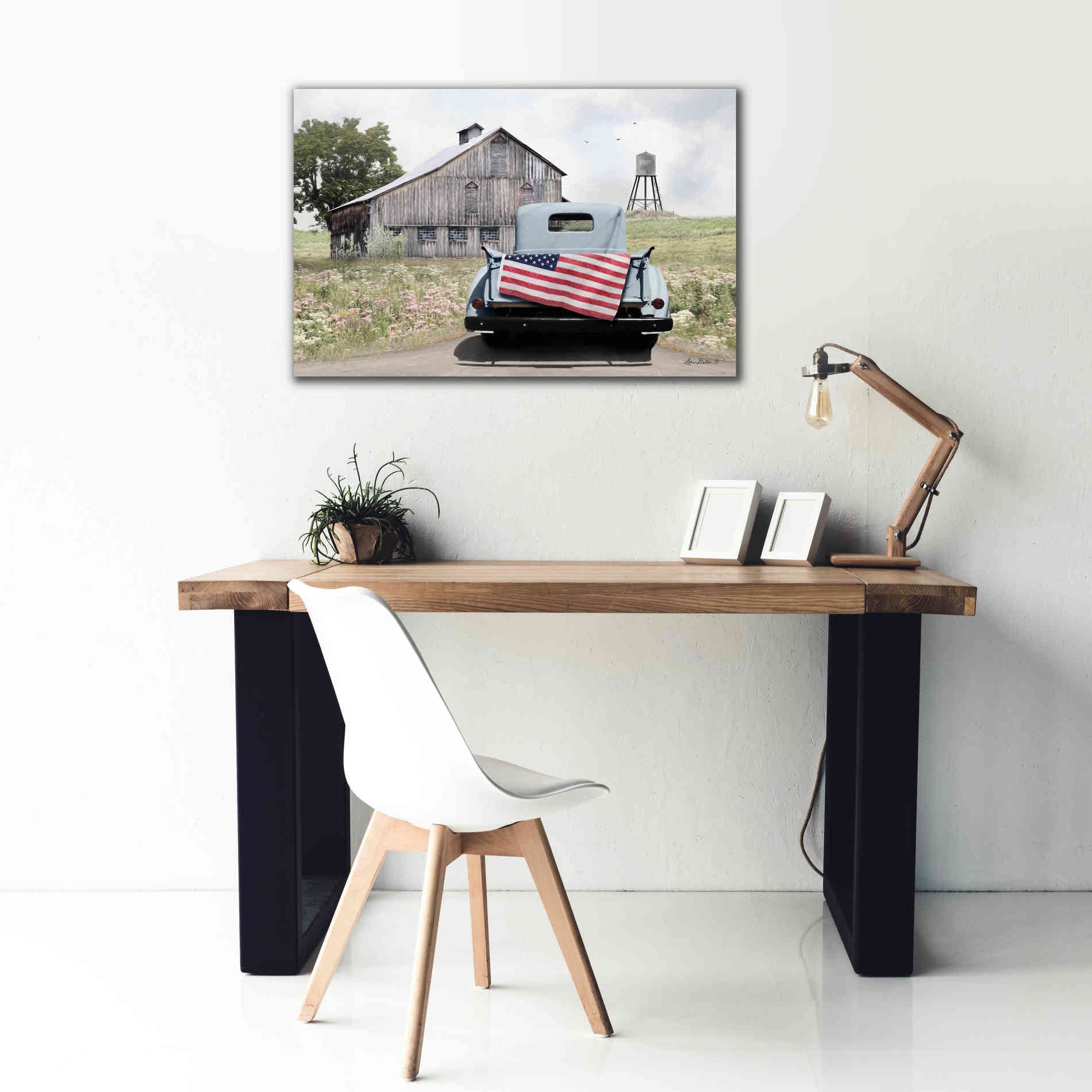 'American Tailgating' by Lori Deiter, Canvas Wall Art,40 x 26