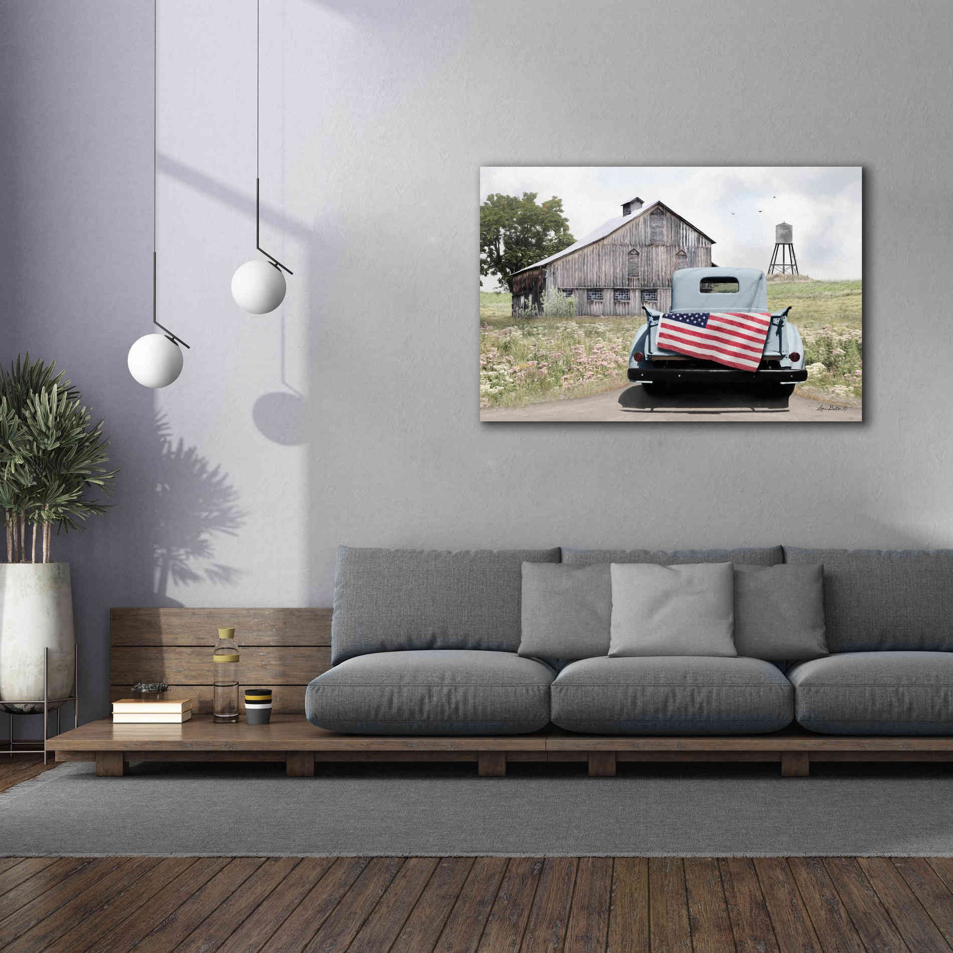 'American Tailgating' by Lori Deiter, Canvas Wall Art,60 x 40