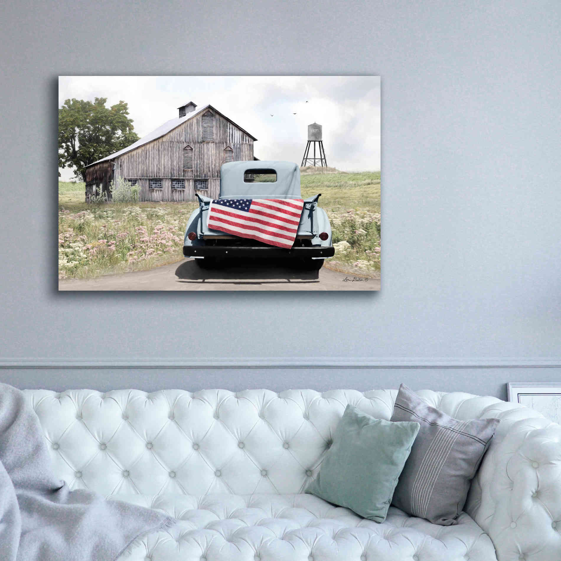 'American Tailgating' by Lori Deiter, Canvas Wall Art,60 x 40
