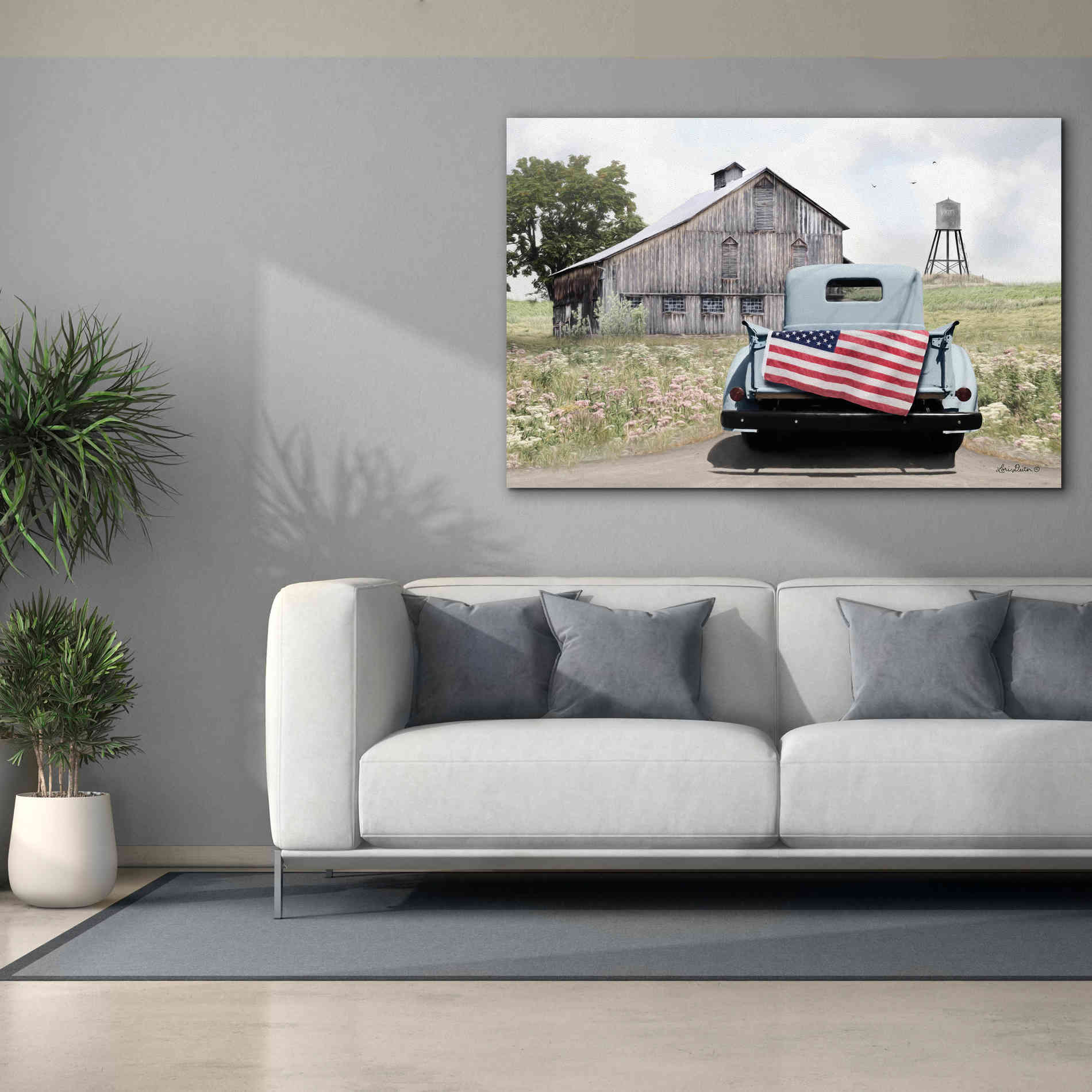 'American Tailgating' by Lori Deiter, Canvas Wall Art,60 x 40