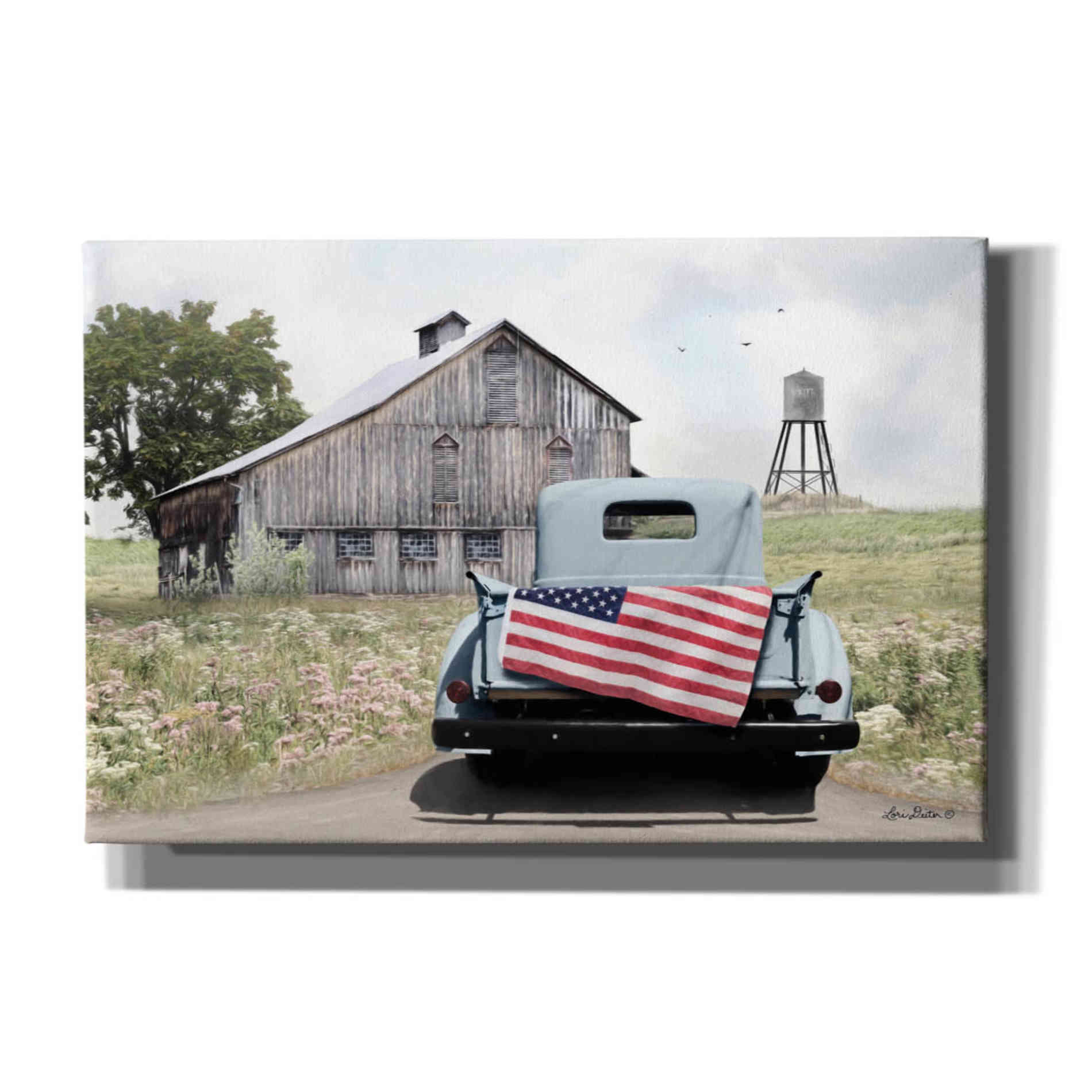 'American Tailgating' by Lori Deiter, Canvas Wall Art