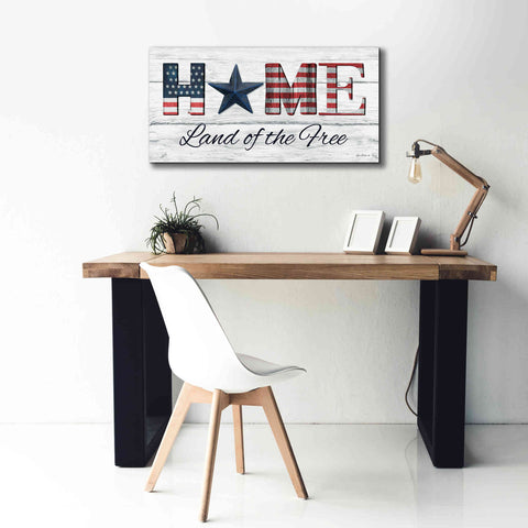 Image of 'Home - Land of the Free' by Lori Deiter, Canvas Wall Art,40 x 20