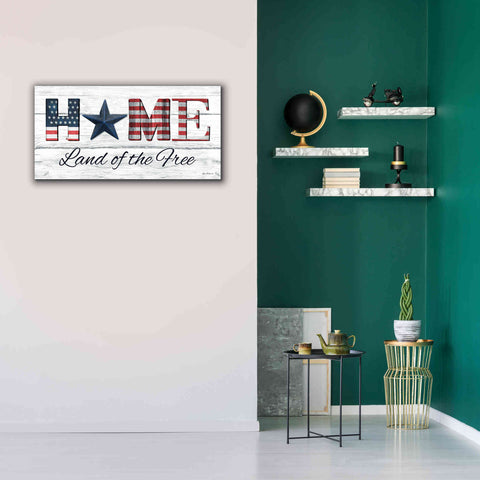 Image of 'Home - Land of the Free' by Lori Deiter, Canvas Wall Art,40 x 20