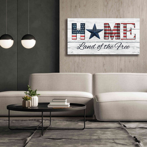 Image of 'Home - Land of the Free' by Lori Deiter, Canvas Wall Art,60 x 30