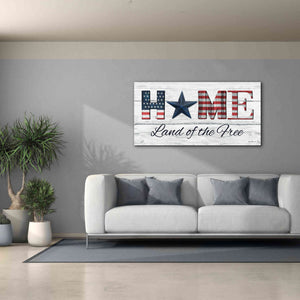 'Home - Land of the Free' by Lori Deiter, Canvas Wall Art,60 x 30