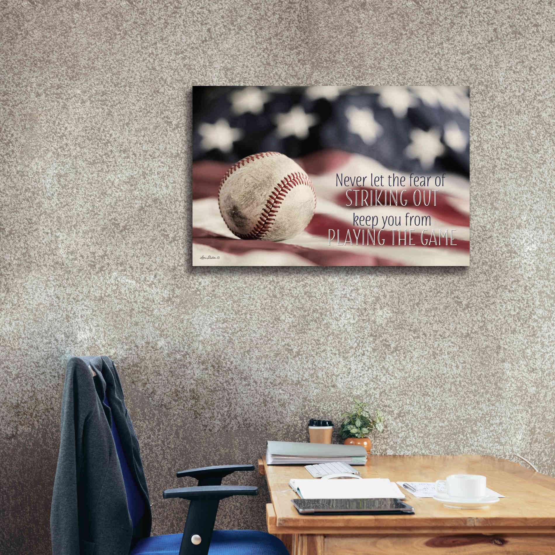 'Baseball - Playing the Game' by Lori Deiter, Canvas Wall Art,40 x 26