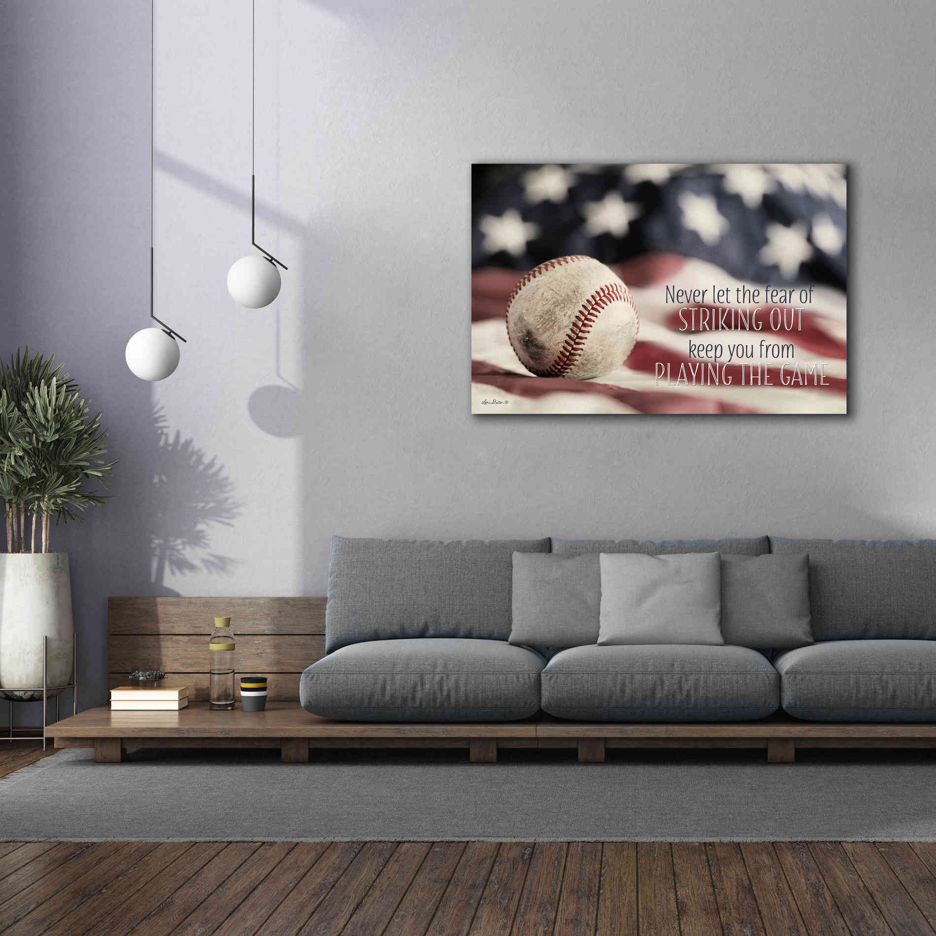 'Baseball - Playing the Game' by Lori Deiter, Canvas Wall Art,60 x 40