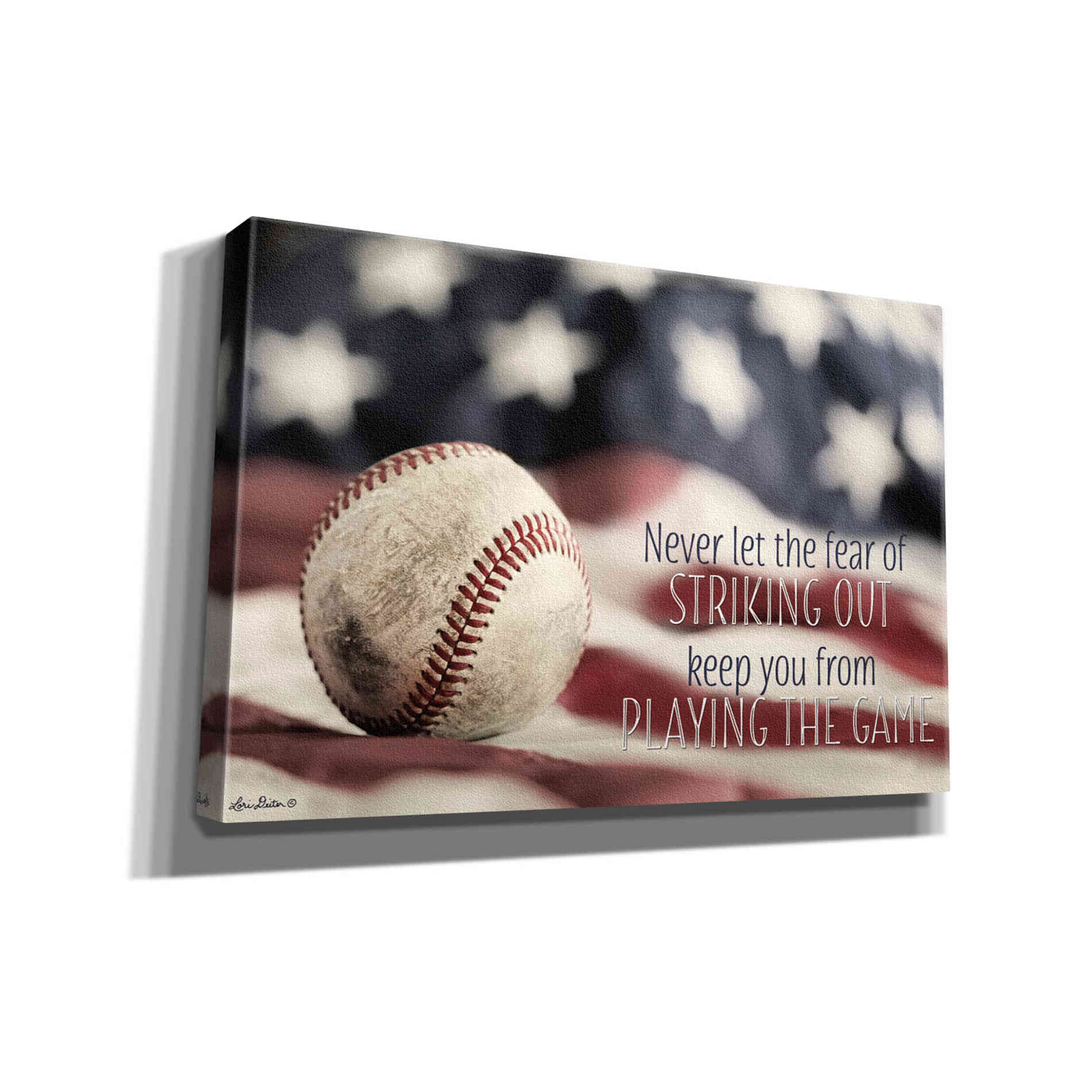 'Baseball - Playing the Game' by Lori Deiter, Canvas Wall Art