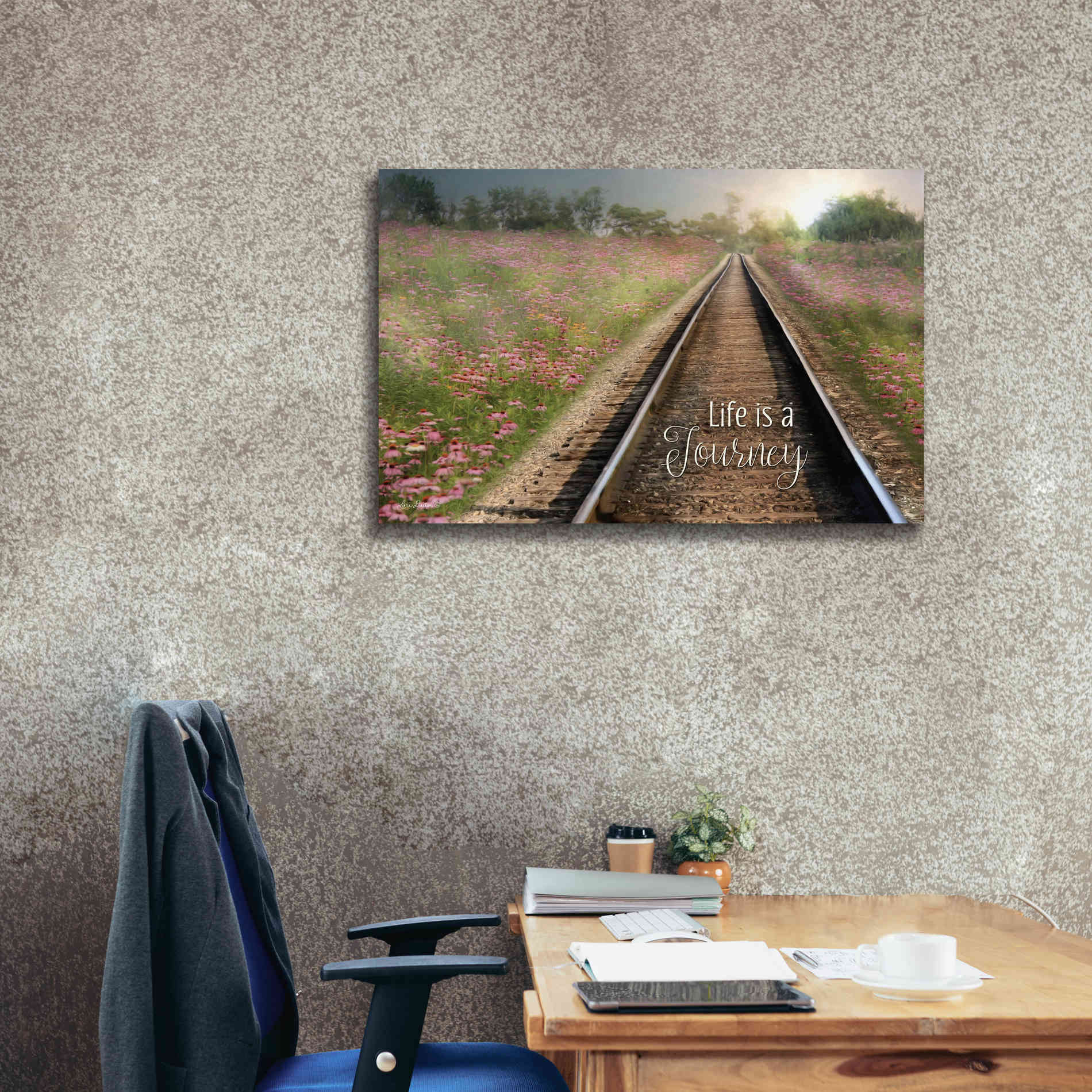 'Life is a Journey' by Lori Deiter, Canvas Wall Art,40 x 26