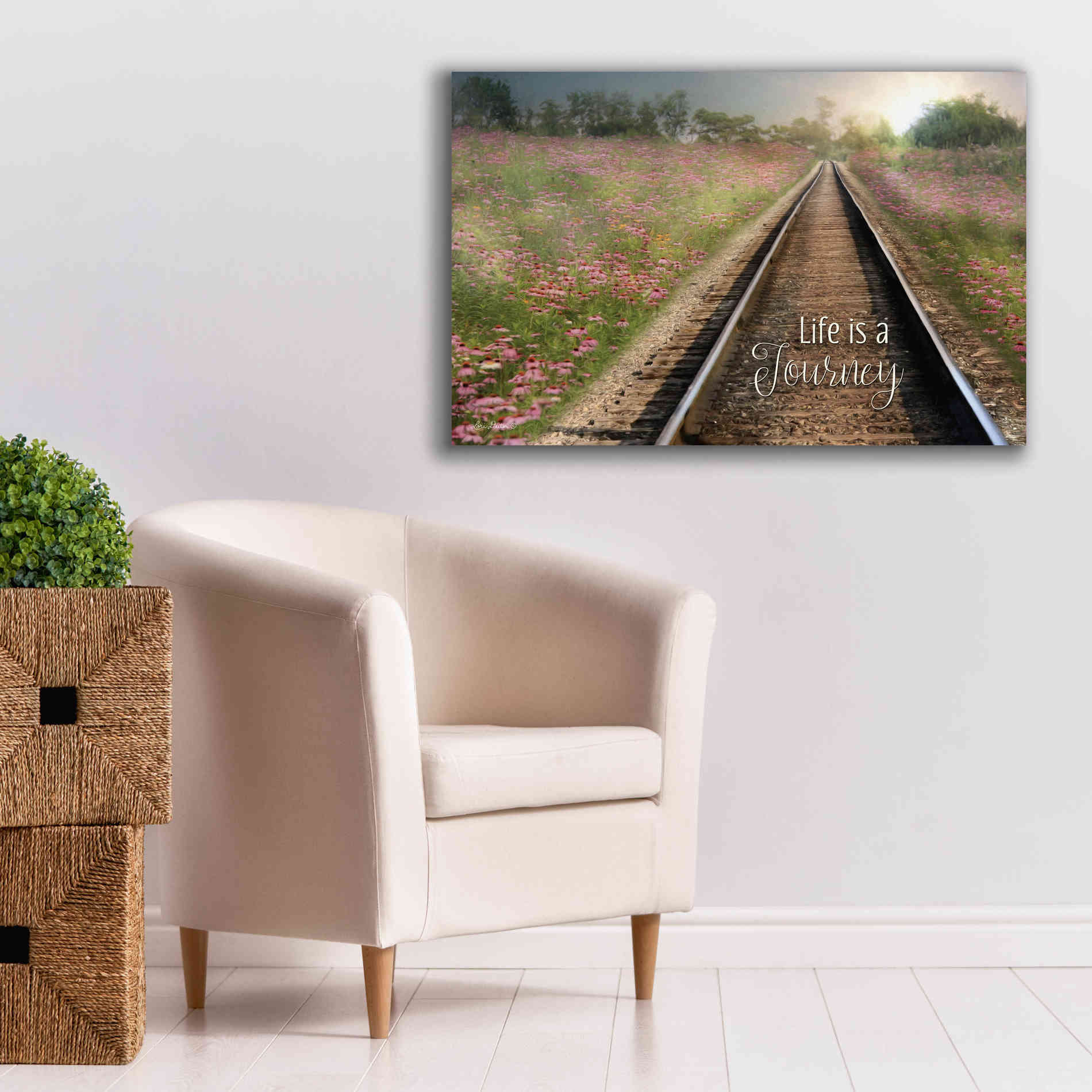 'Life is a Journey' by Lori Deiter, Canvas Wall Art,40 x 26