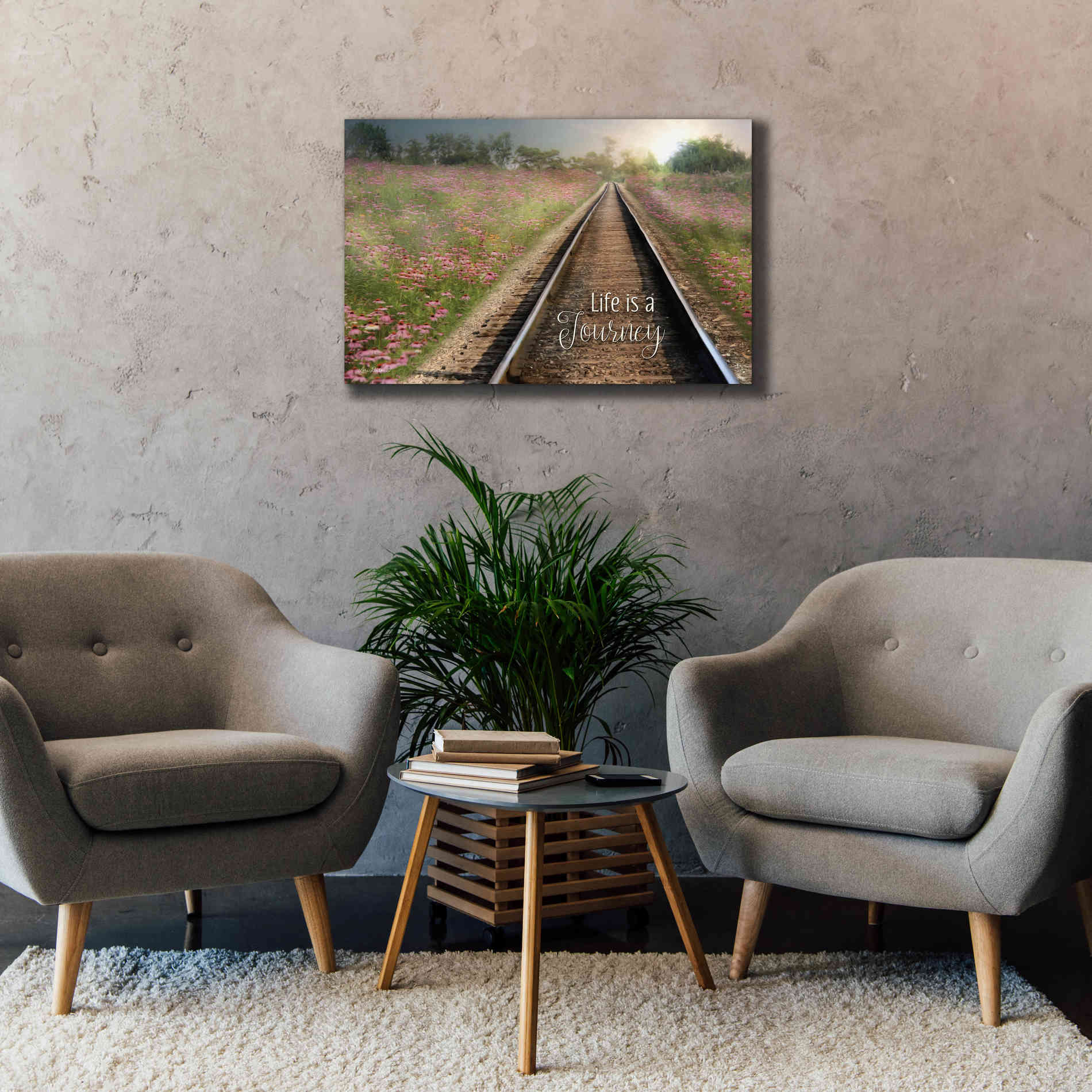 'Life is a Journey' by Lori Deiter, Canvas Wall Art,40 x 26