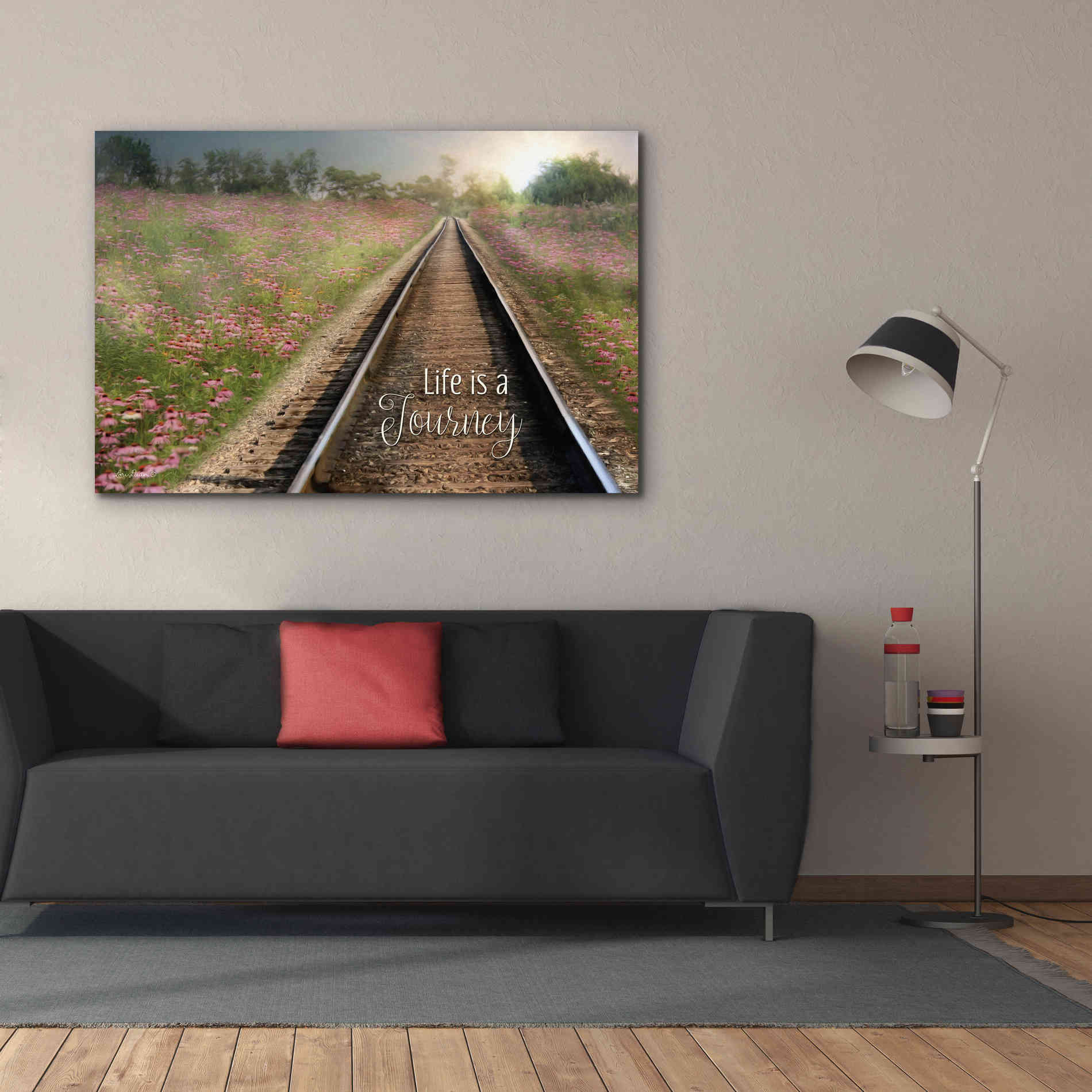 'Life is a Journey' by Lori Deiter, Canvas Wall Art,60 x 40