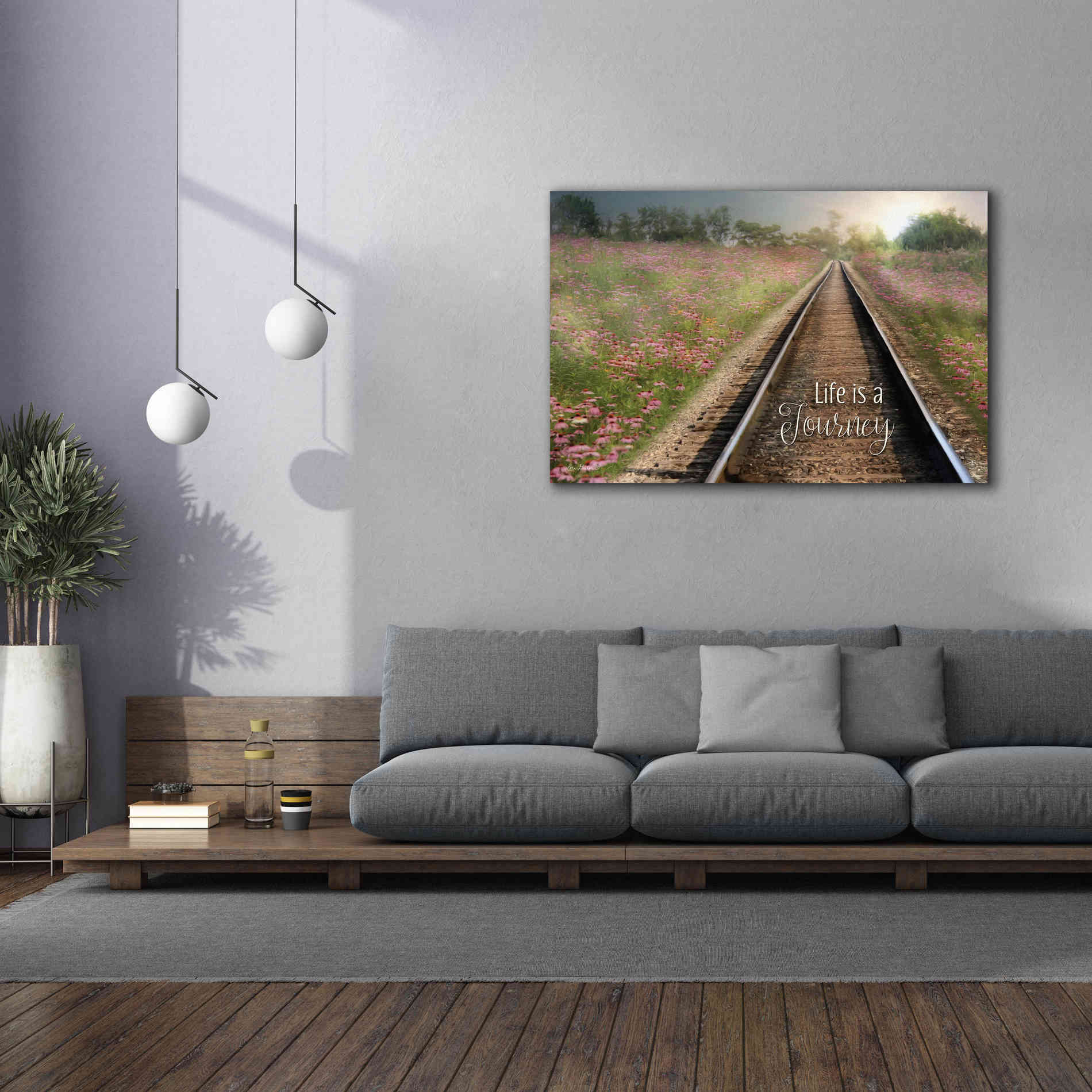 'Life is a Journey' by Lori Deiter, Canvas Wall Art,60 x 40