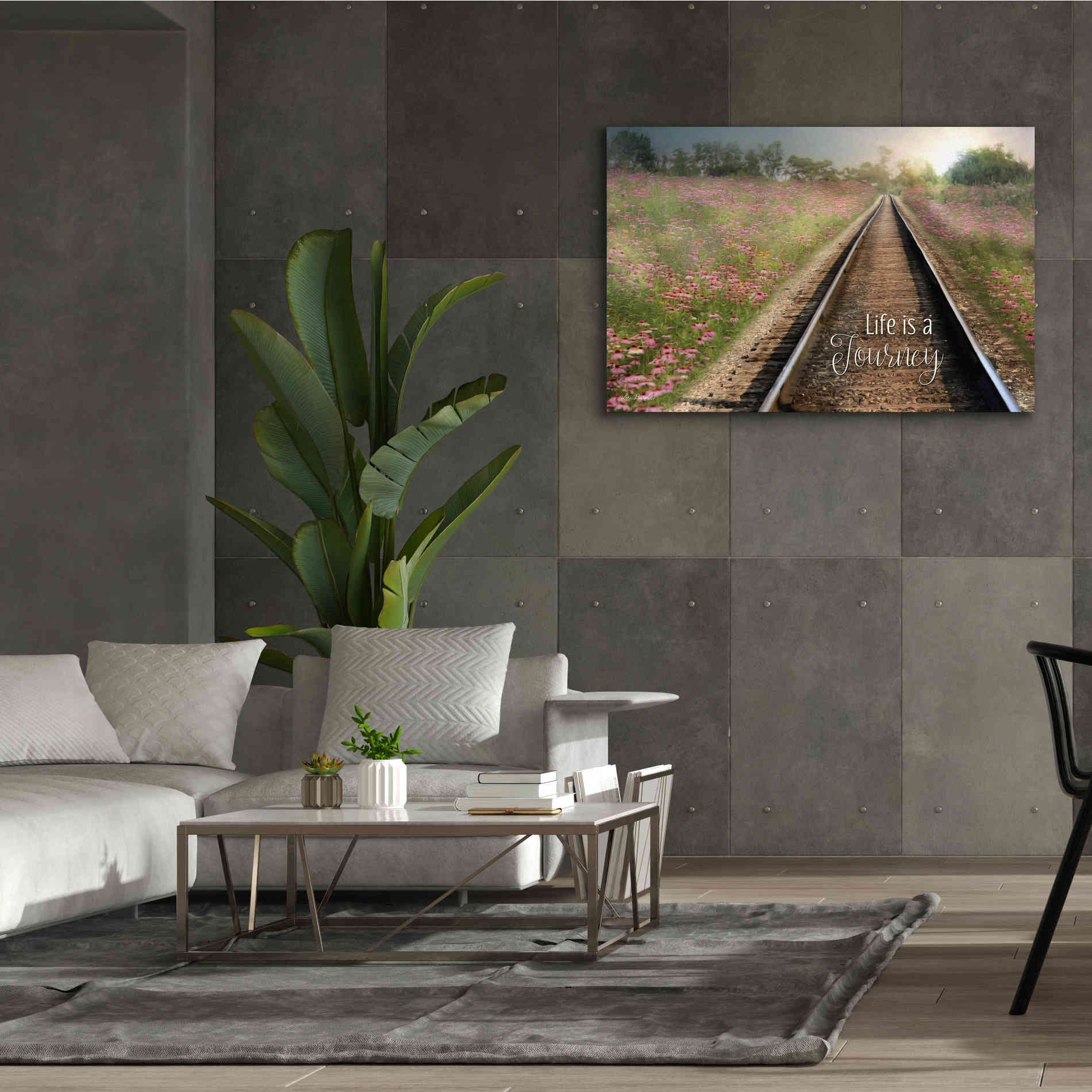 'Life is a Journey' by Lori Deiter, Canvas Wall Art,60 x 40