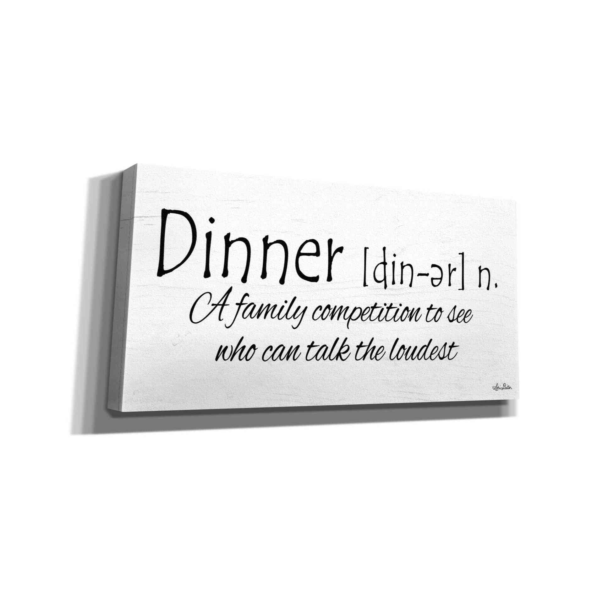 'Dinner Competition' by Lori Deiter, Canvas Wall Art
