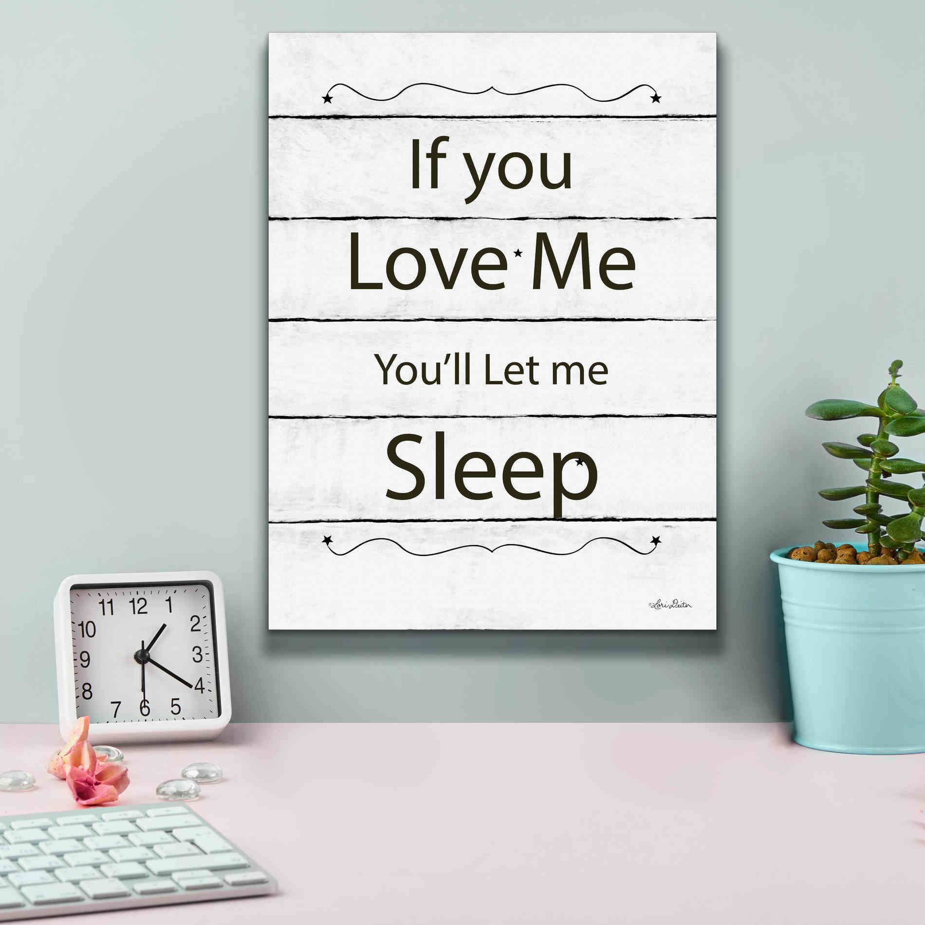 'Let Me Sleep' by Lori Deiter, Canvas Wall Art,12 x 16