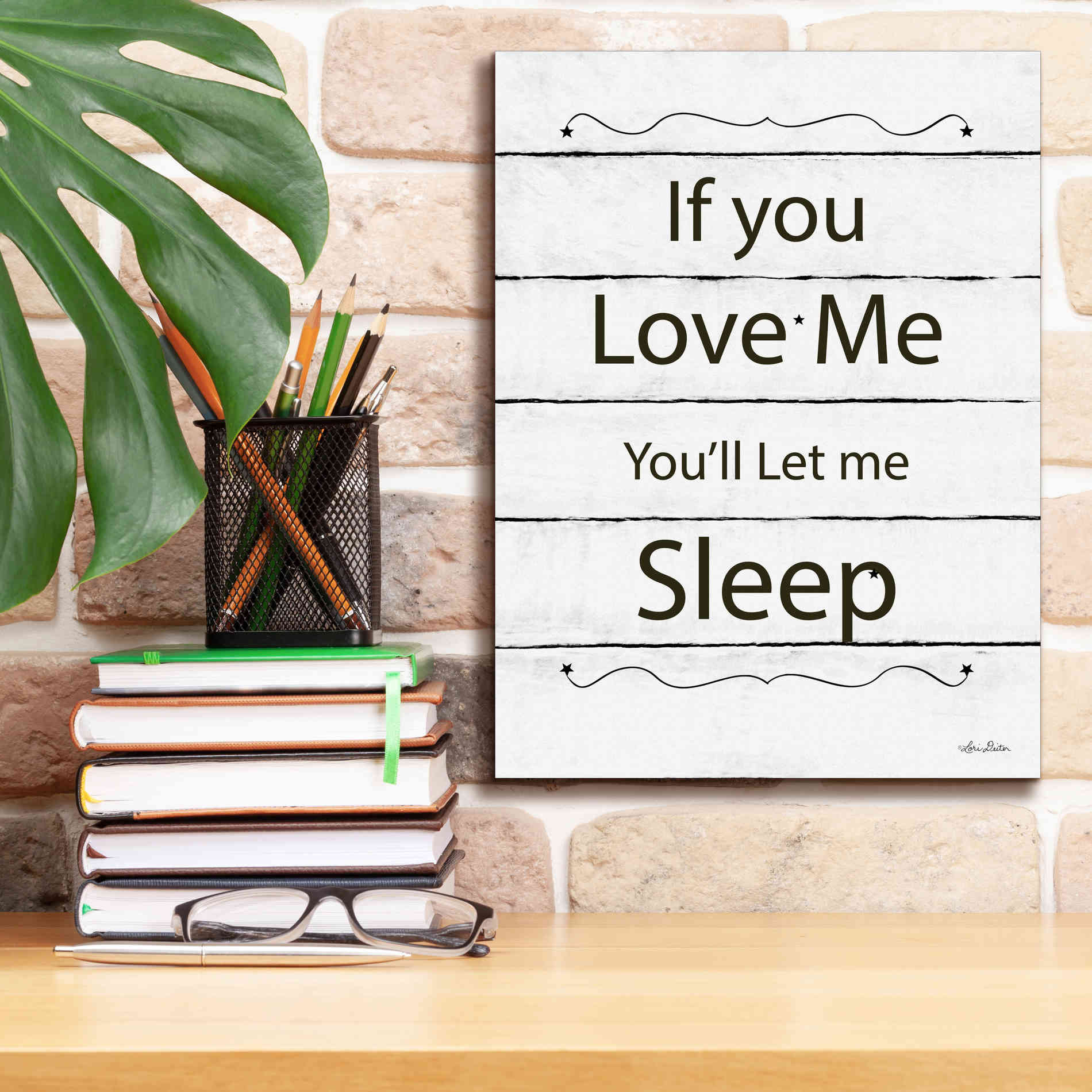 'Let Me Sleep' by Lori Deiter, Canvas Wall Art,12 x 16