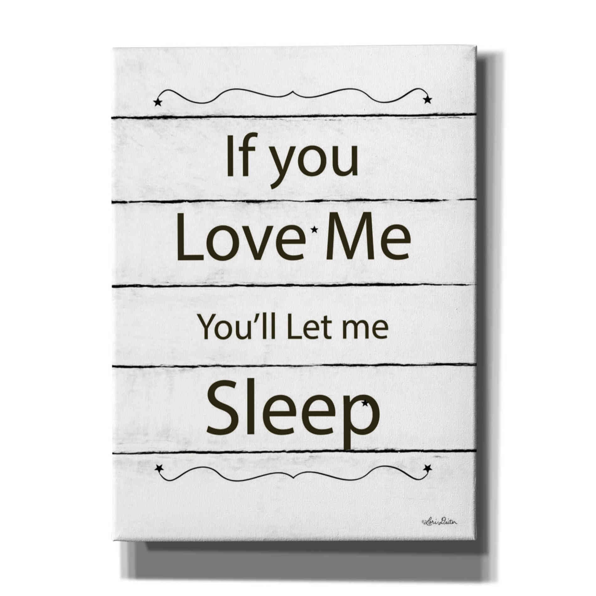 'Let Me Sleep' by Lori Deiter, Canvas Wall Art