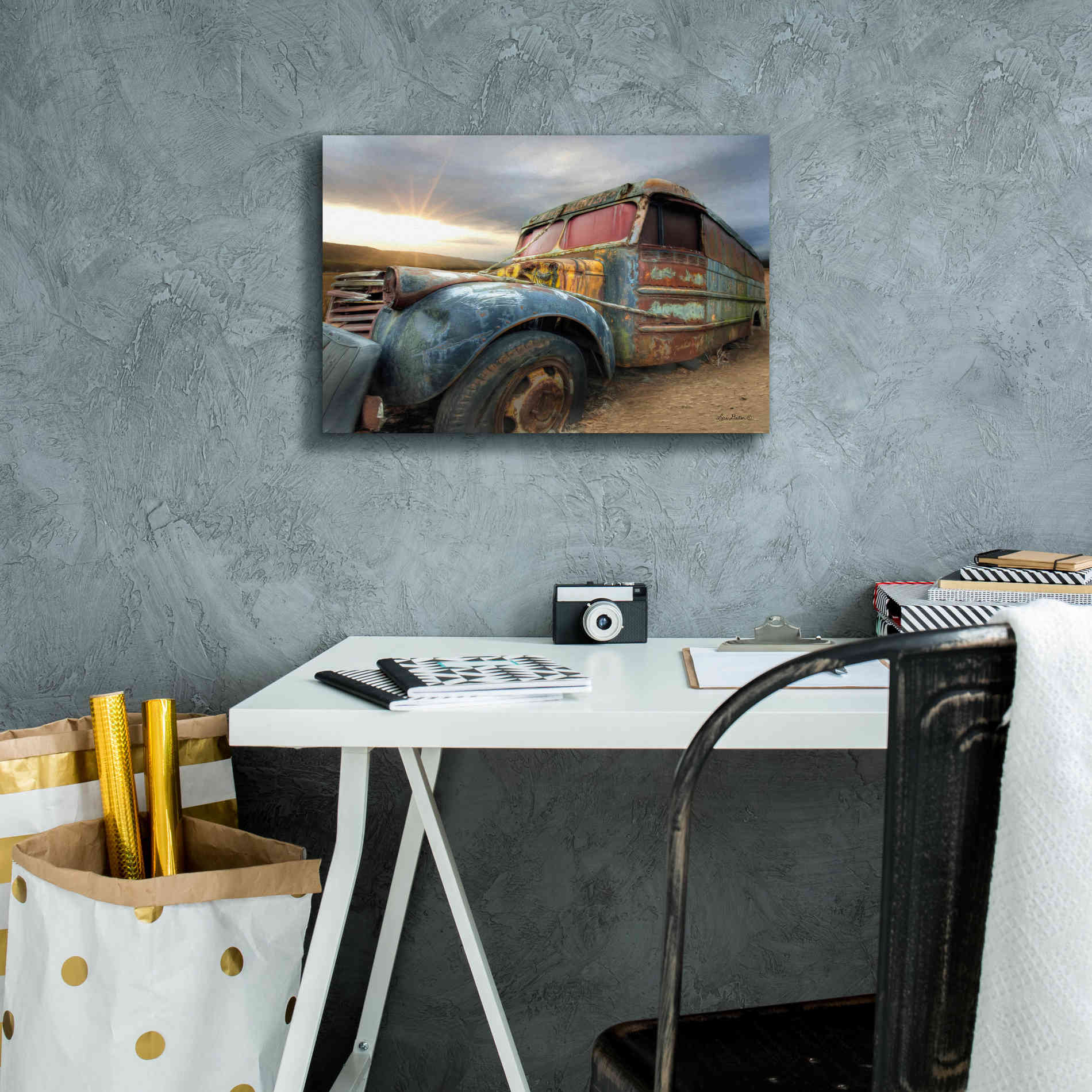 'Catch a Ride' by Lori Deiter, Canvas Wall Art,18 x 12