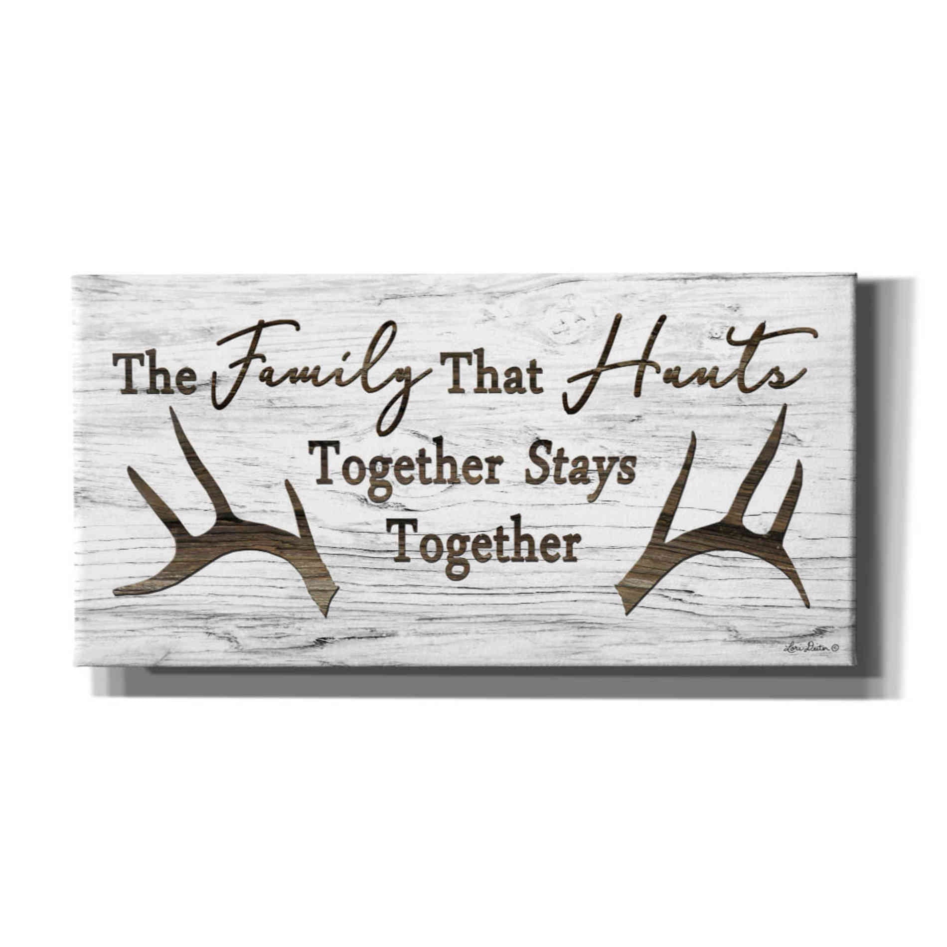 'Hunting Family' by Lori Deiter, Canvas Wall Art