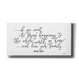 'Love Your Family' by Lori Deiter, Canvas Wall Art