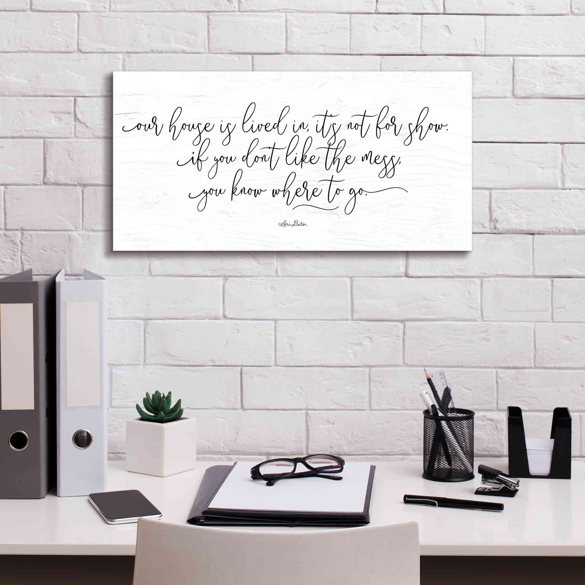 'The Mess' by Lori Deiter, Canvas Wall Art,24 x 12