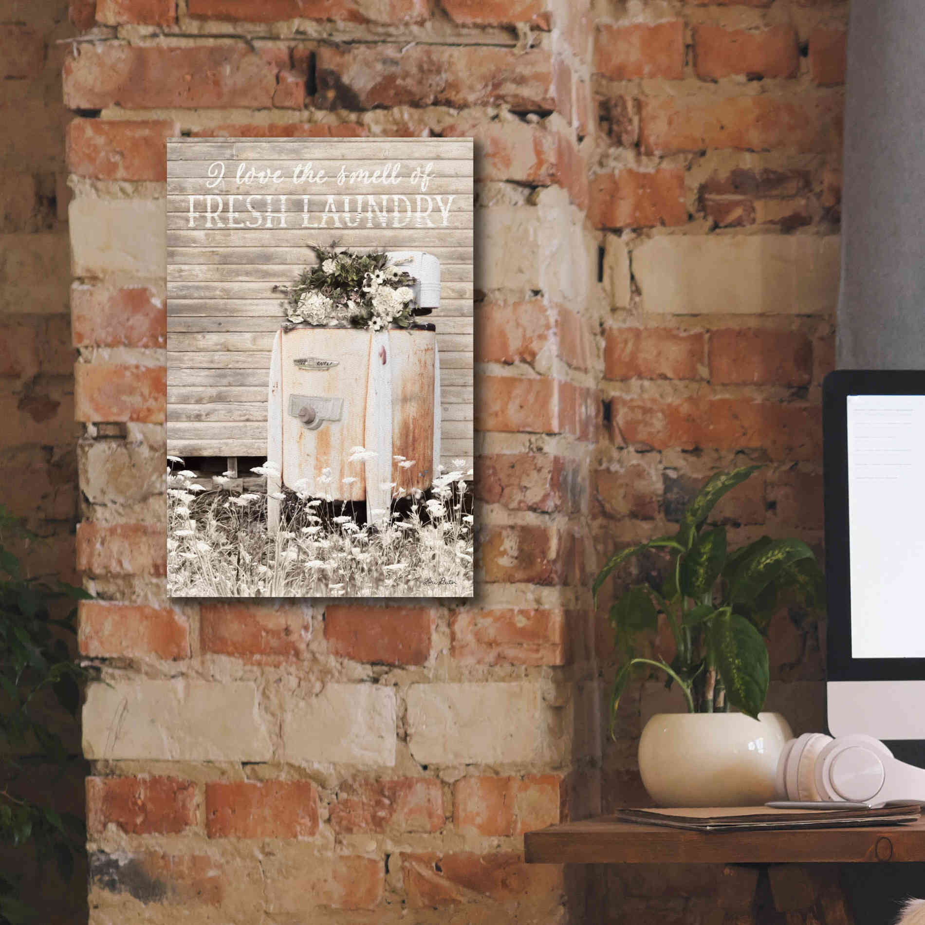 'Fresh Laundry' by Lori Deiter, Canvas Wall Art,12 x 18