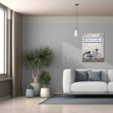 Image of 'Flower Shop Bicycle' by Lori Deiter, Canvas Wall Art,26 x 34