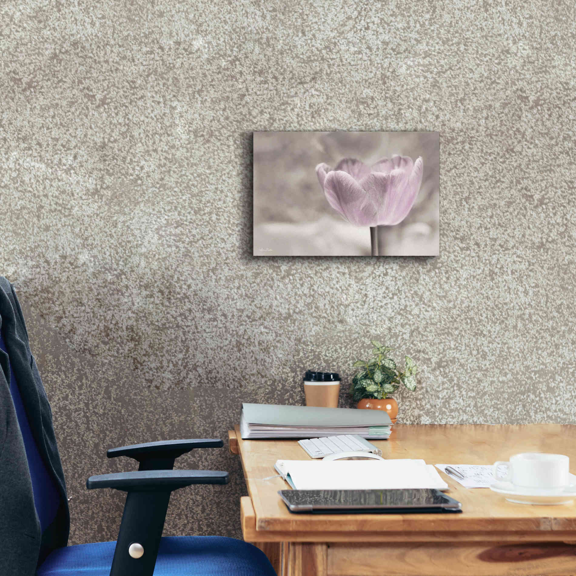 'Violet Tulip' by Lori Deiter, Canvas Wall Art,18 x 12