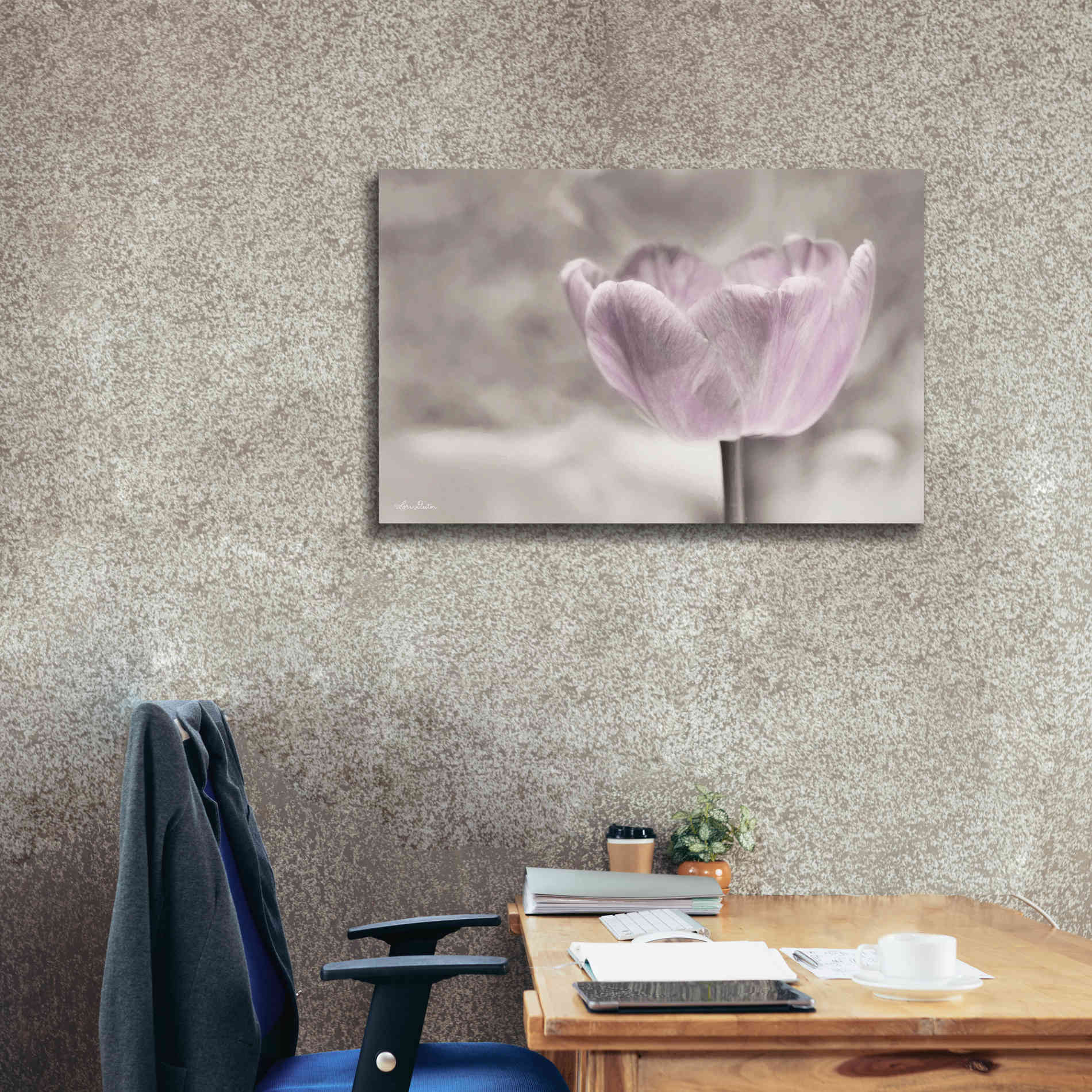 'Violet Tulip' by Lori Deiter, Canvas Wall Art,40 x 26
