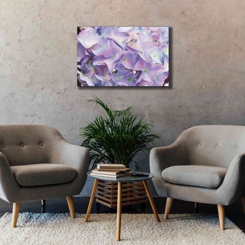 Image of 'Violet Hydrangeas' by Lori Deiter, Canvas Wall Art,40 x 26