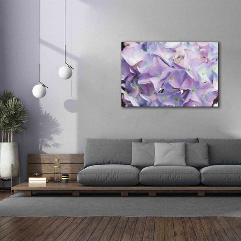 Image of 'Violet Hydrangeas' by Lori Deiter, Canvas Wall Art,60 x 40