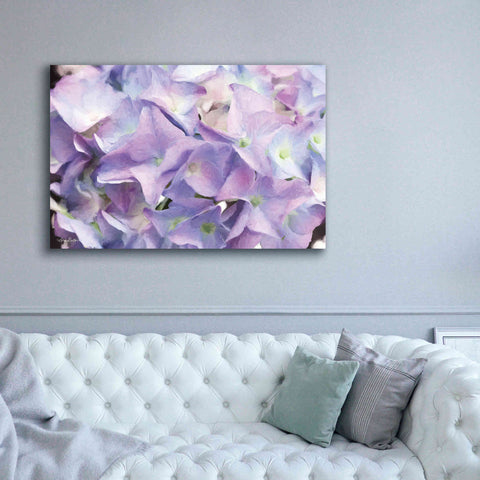 Image of 'Violet Hydrangeas' by Lori Deiter, Canvas Wall Art,60 x 40