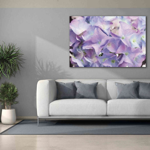 Image of 'Violet Hydrangeas' by Lori Deiter, Canvas Wall Art,60 x 40