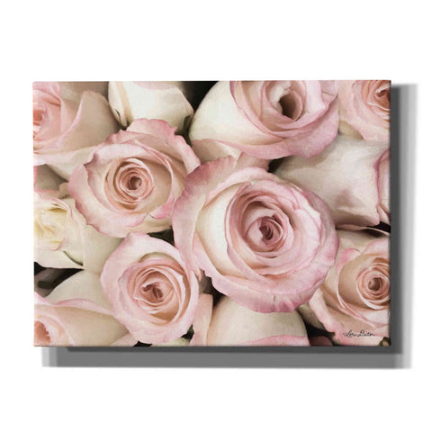 Image of 'Top View - Pink Roses' by Lori Deiter, Canvas Wall Art