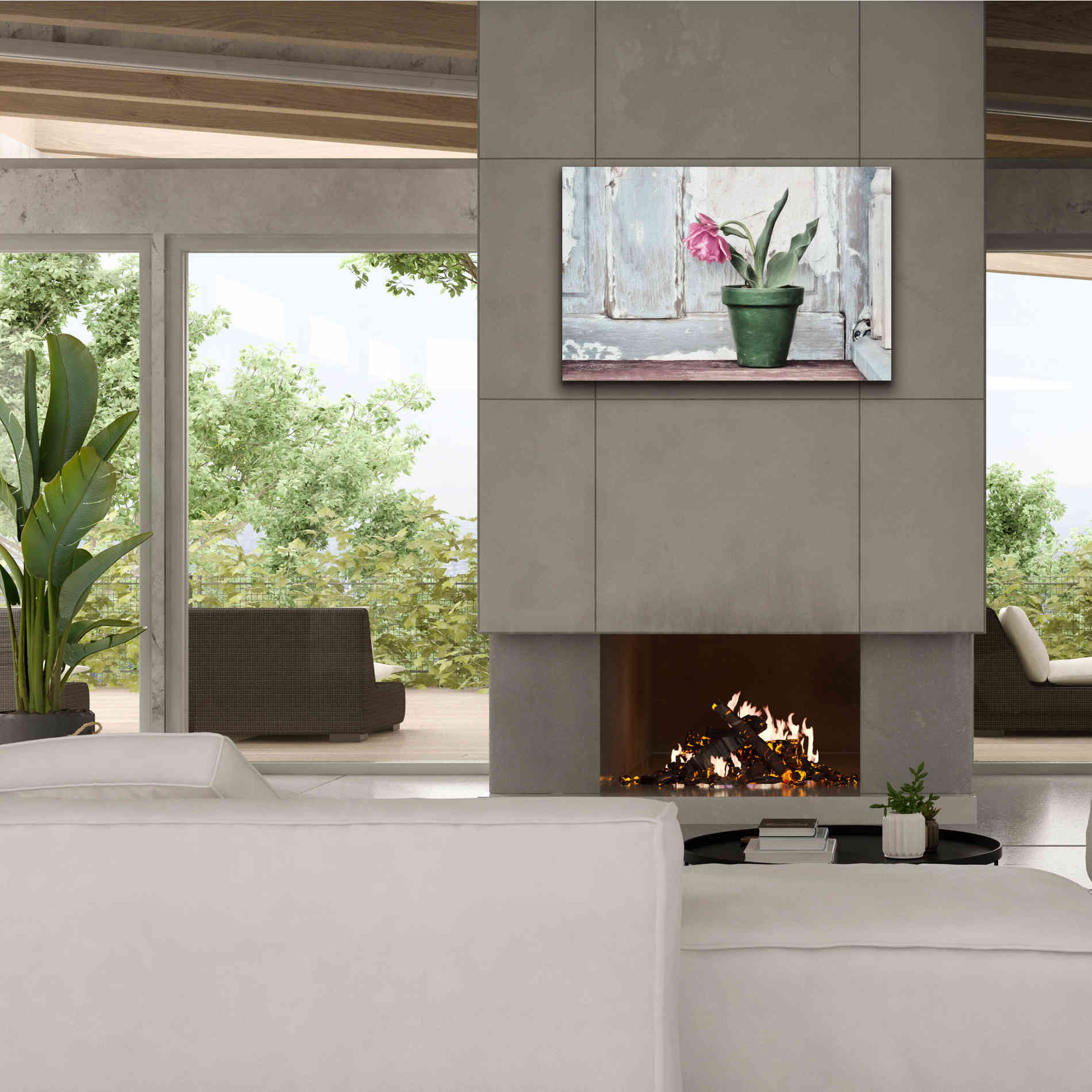 'Take a Bow Tulip' by Lori Deiter, Canvas Wall Art,40 x 26