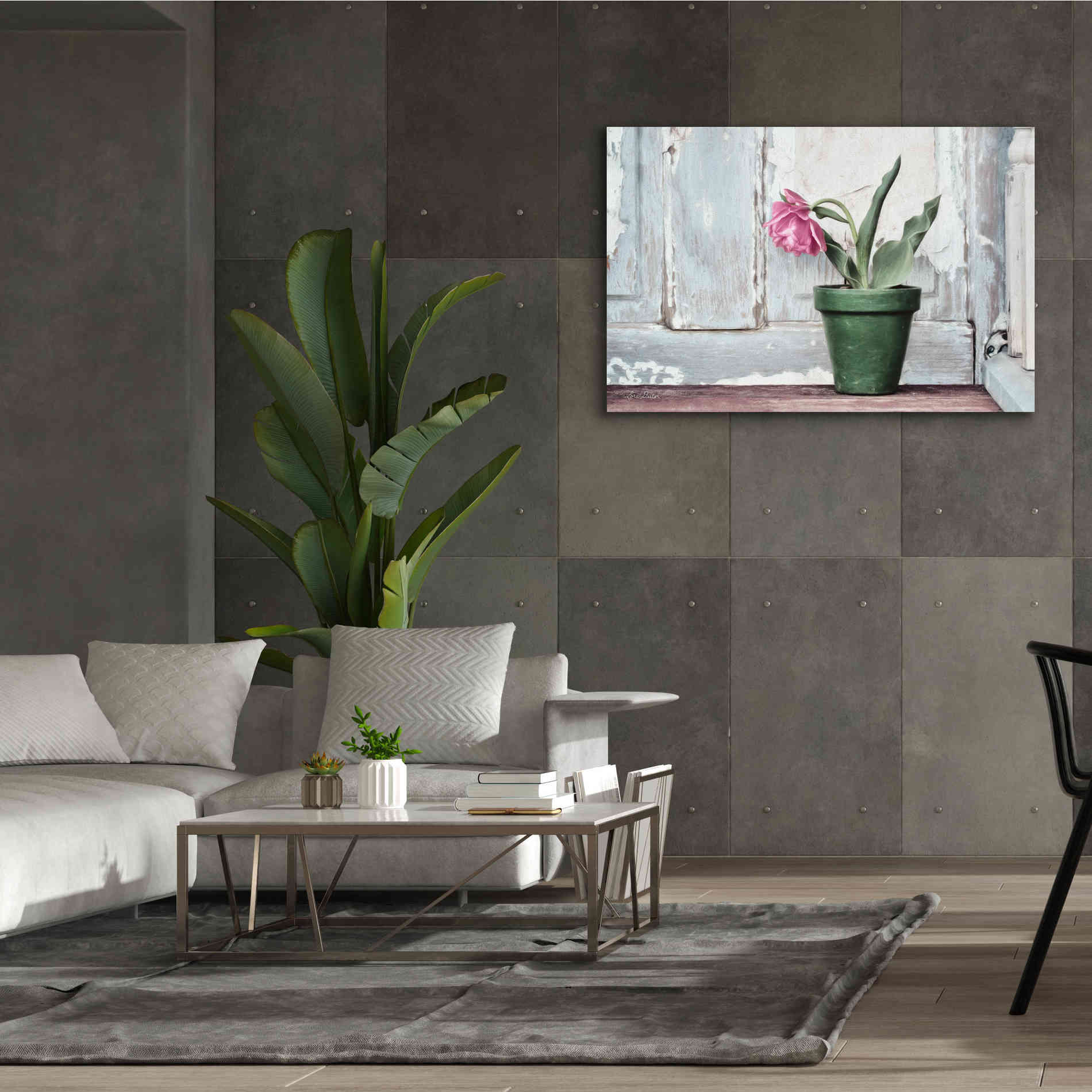 'Take a Bow Tulip' by Lori Deiter, Canvas Wall Art,60 x 40