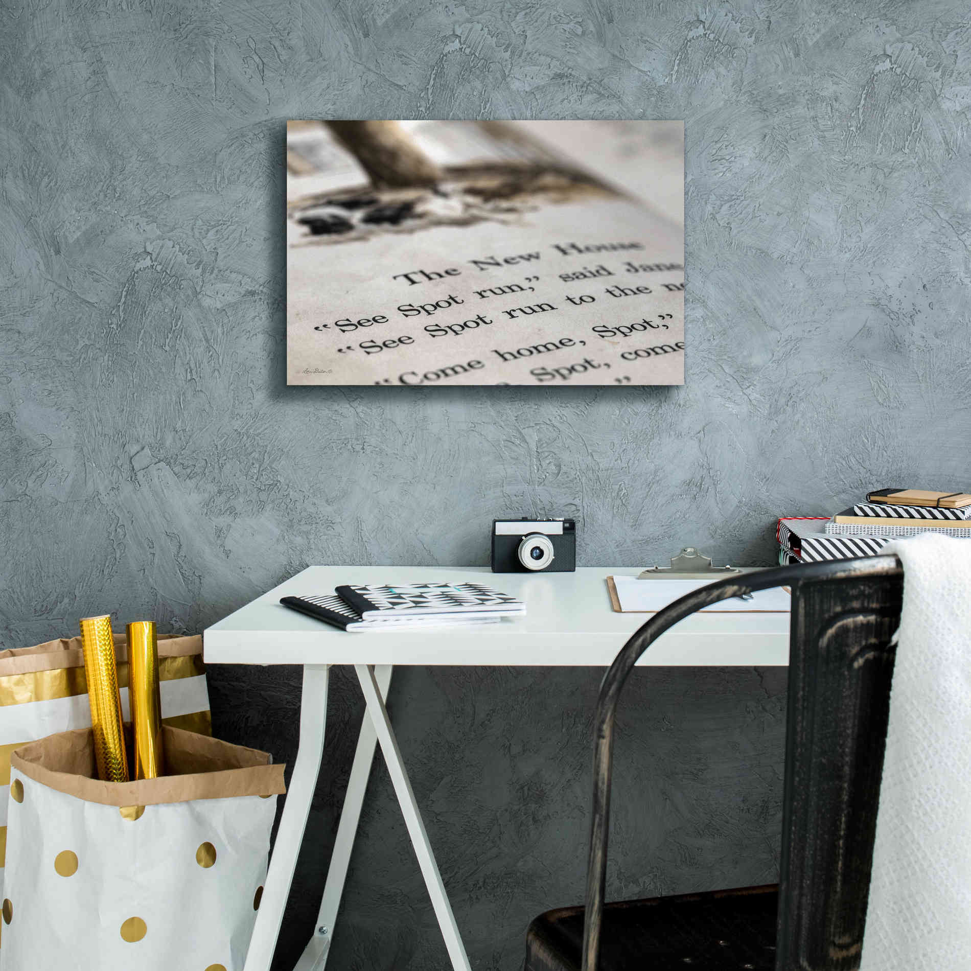 'See Spot Run' by Lori Deiter, Canvas Wall Art,18 x 12