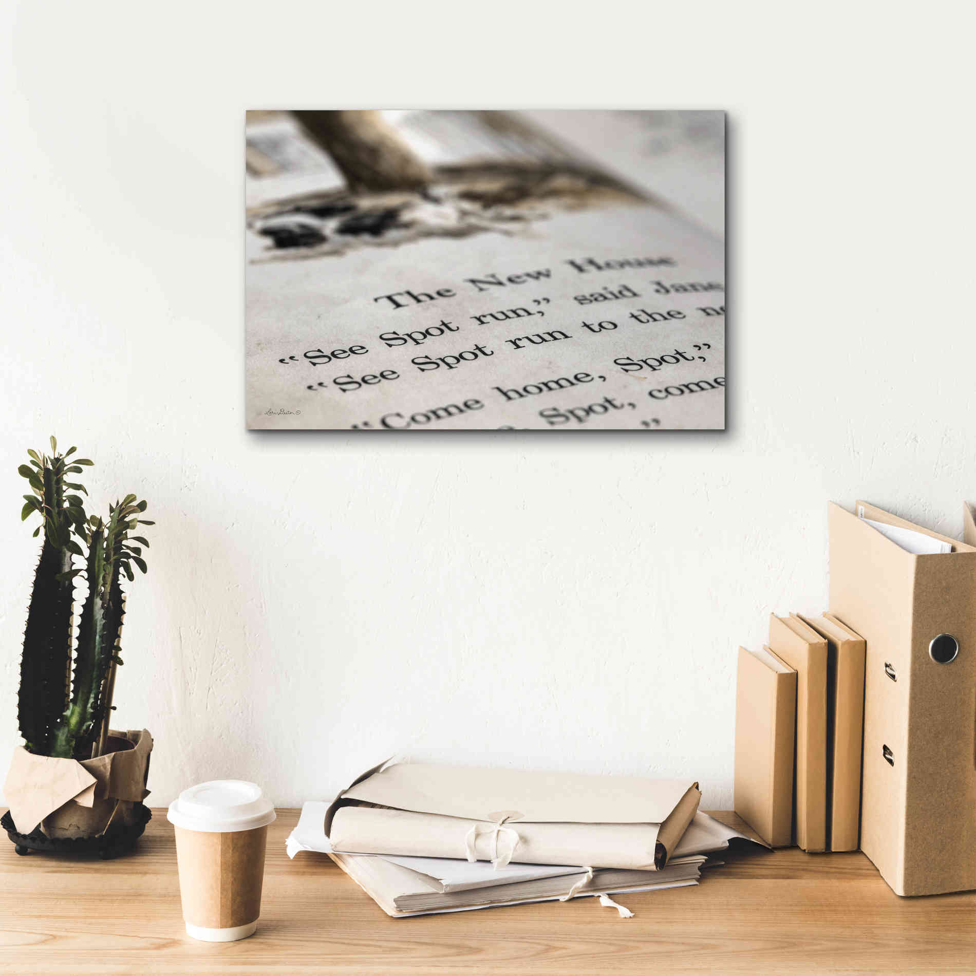 'See Spot Run' by Lori Deiter, Canvas Wall Art,18 x 12