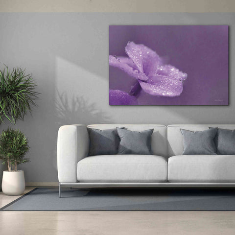 Image of 'Purple Dew' by Lori Deiter, Canvas Wall Art,60 x 40